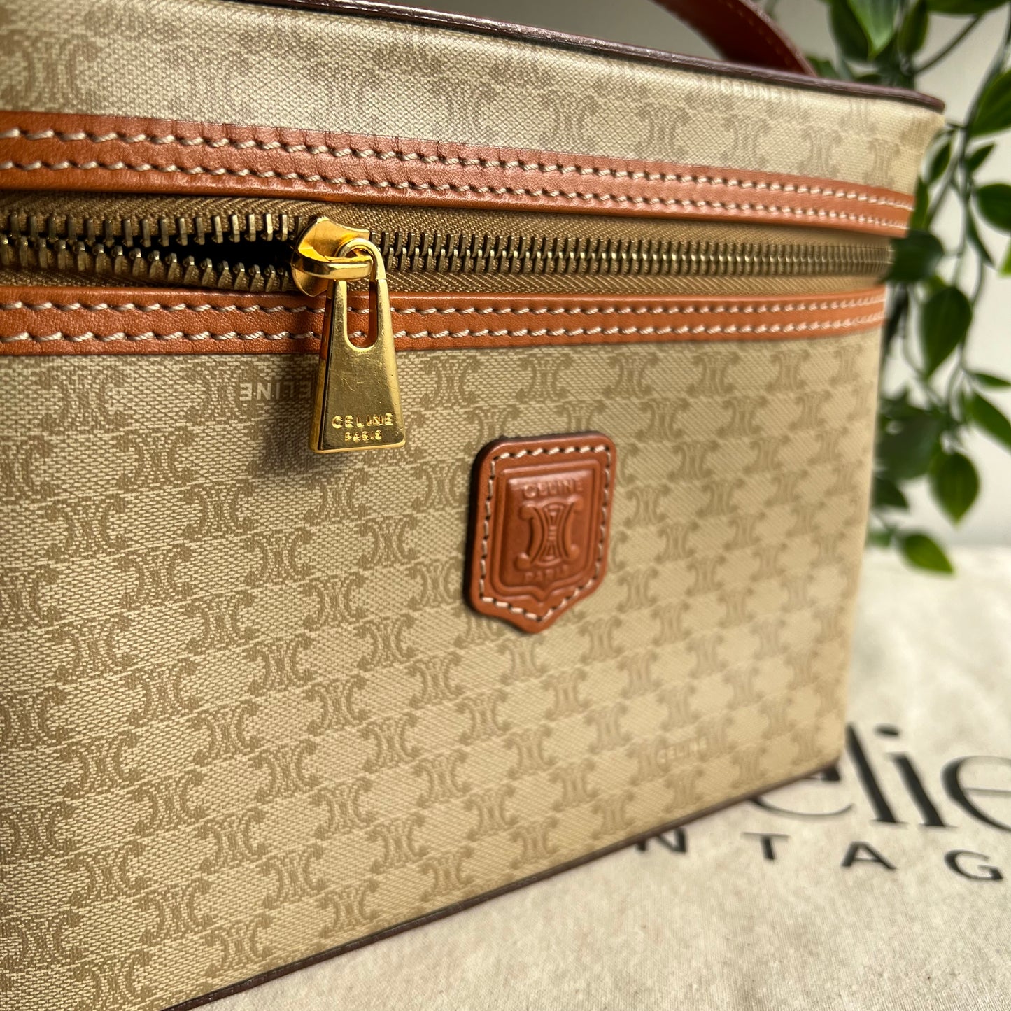 Celine Monogram Print Small Carry Case
