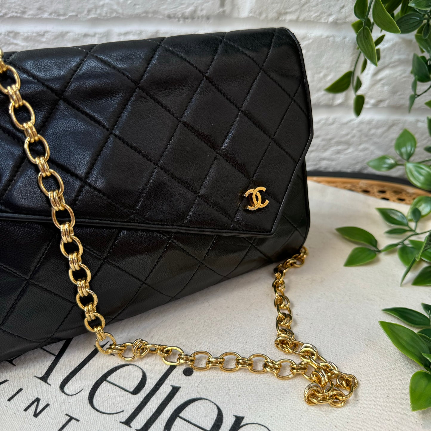 Chanel 1986 Rare Asymmetric Envelope Bag