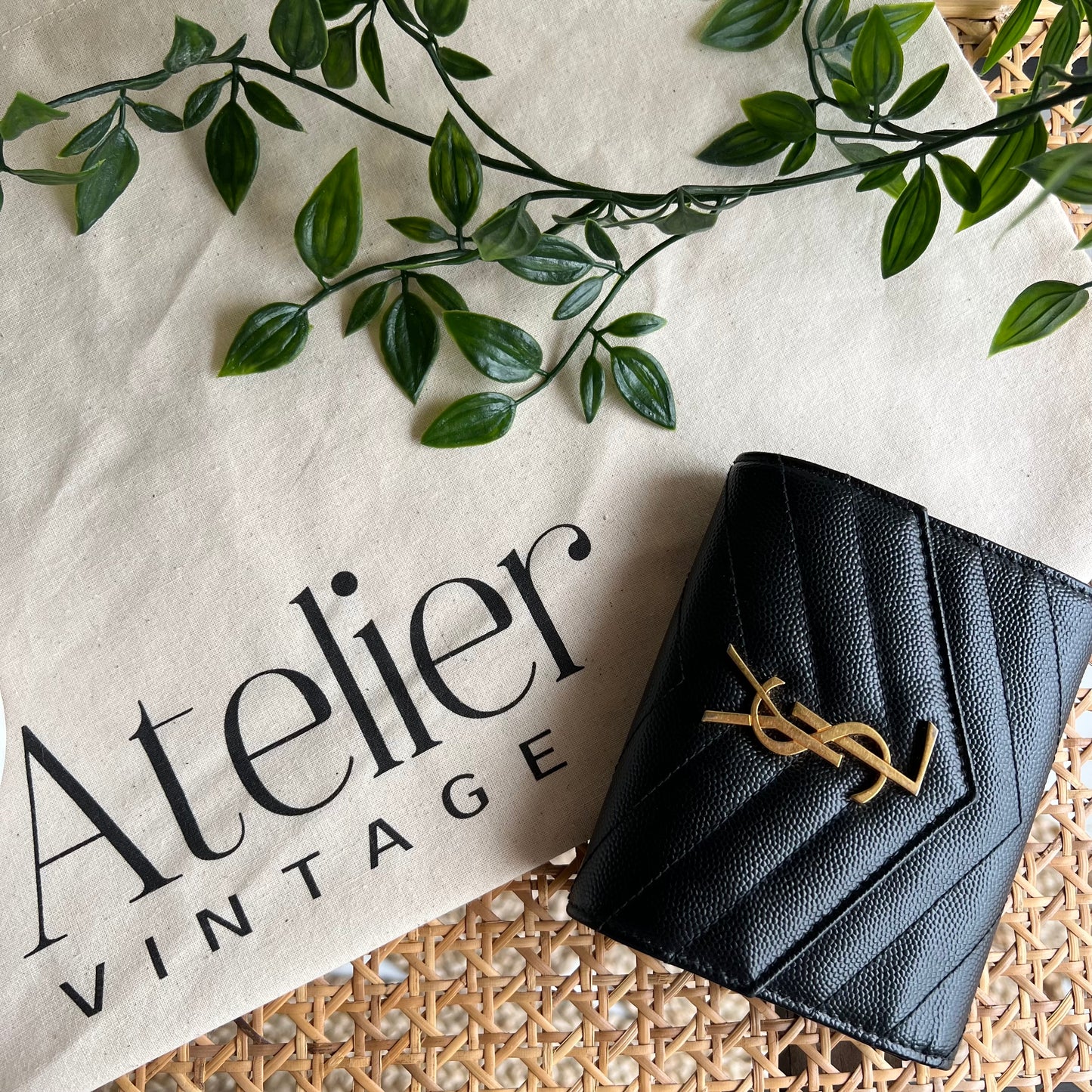 Saint Laurent Metalassé Trifold Wallet