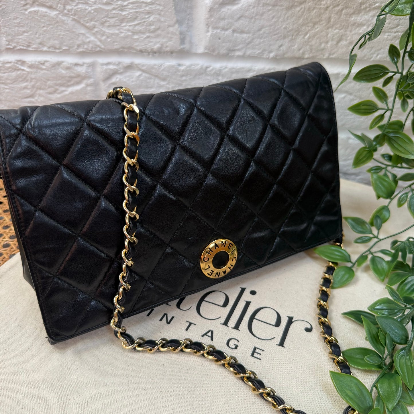 Chanel Early 1980s Quilted Lambskin Single Flap