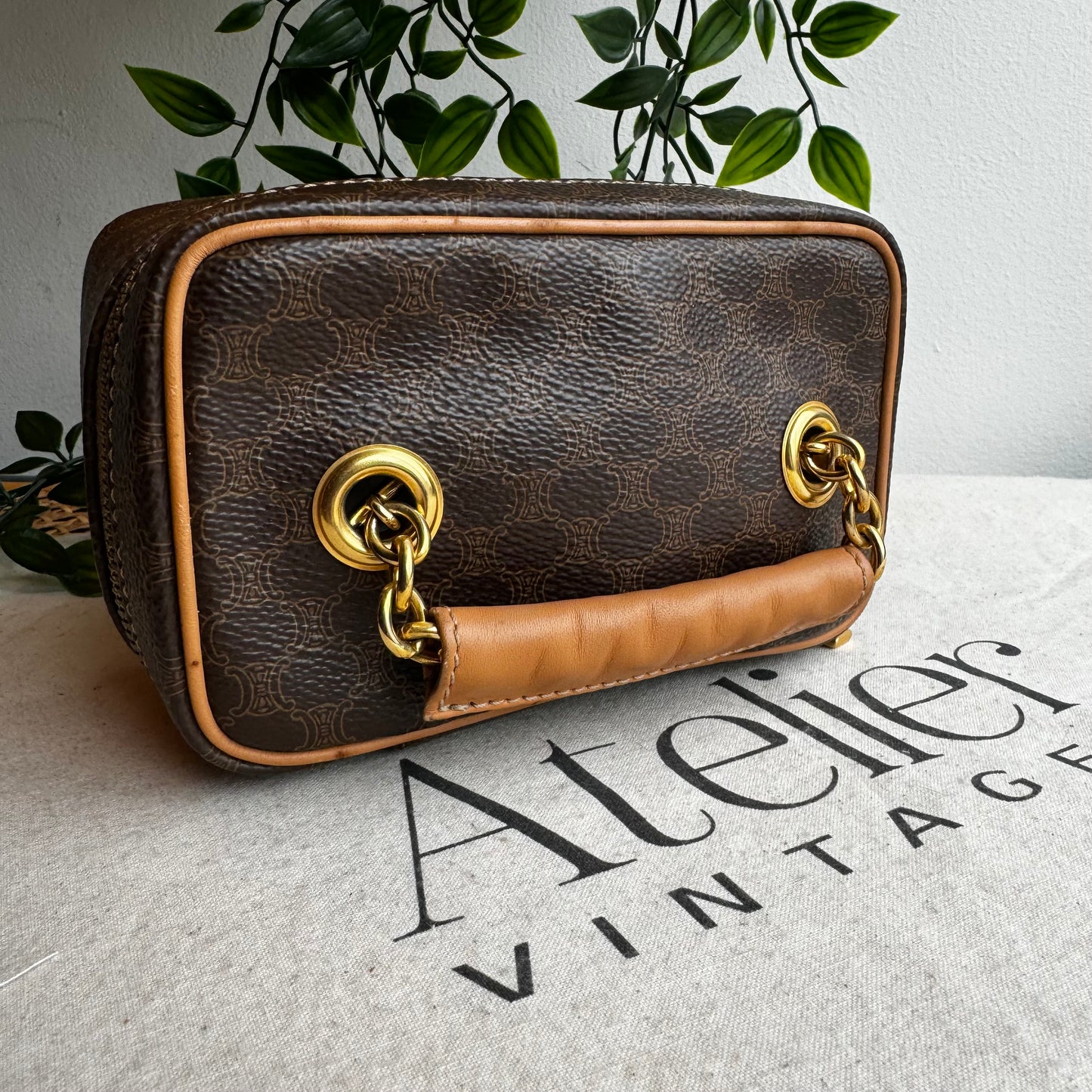 Celine Macadam Top Handle Vanity Case