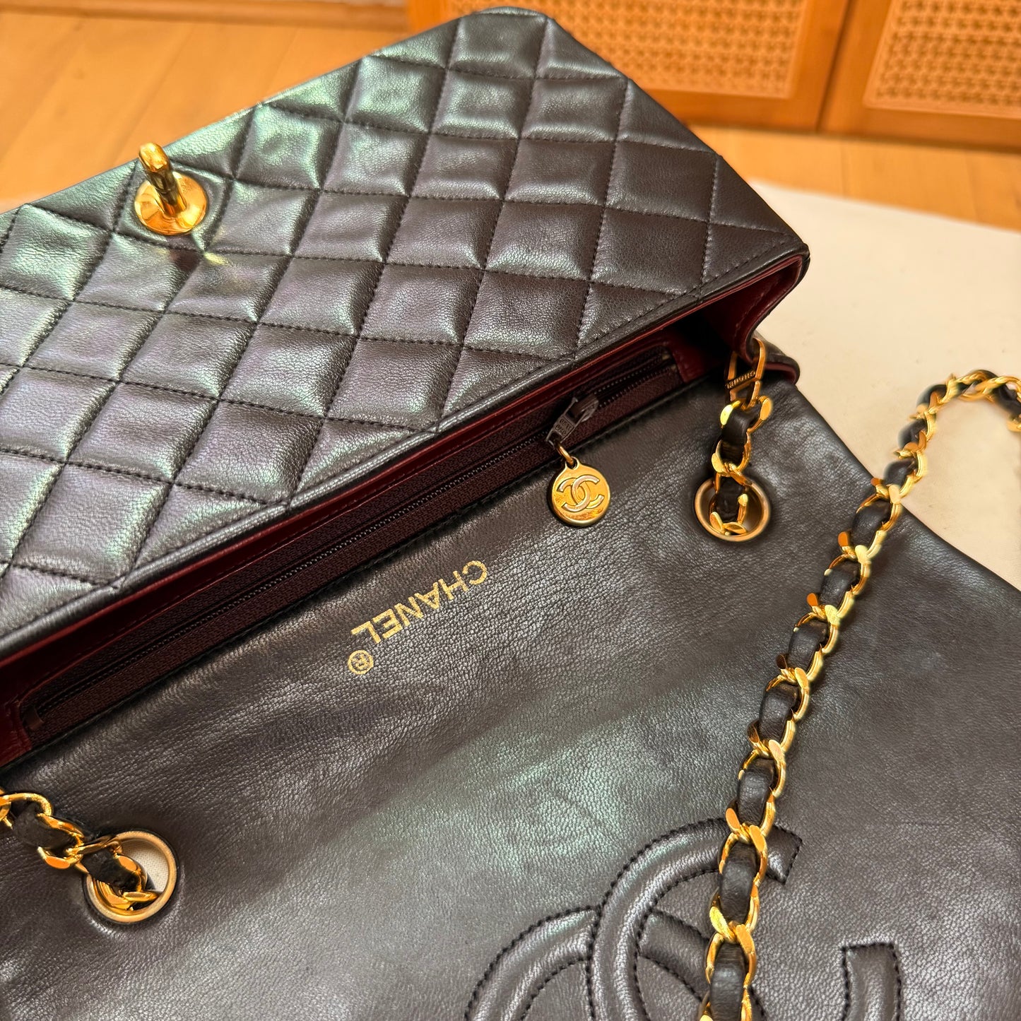 Chanel 1989 Classic Medium Rectangle Full Flap