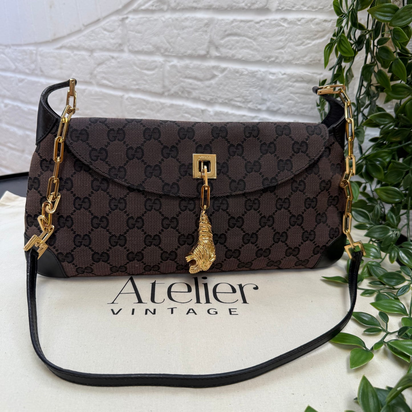 Gucci Rare 1990s Gucci X Tom Ford Tigers Head Cross Body