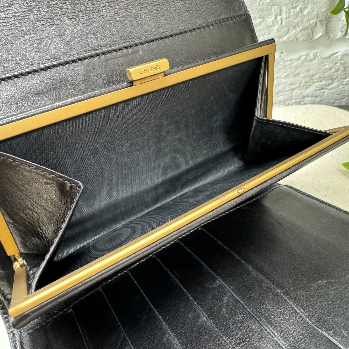 Chanel 1997 CC Clasp Bi Fold & Kiss Lock Purse