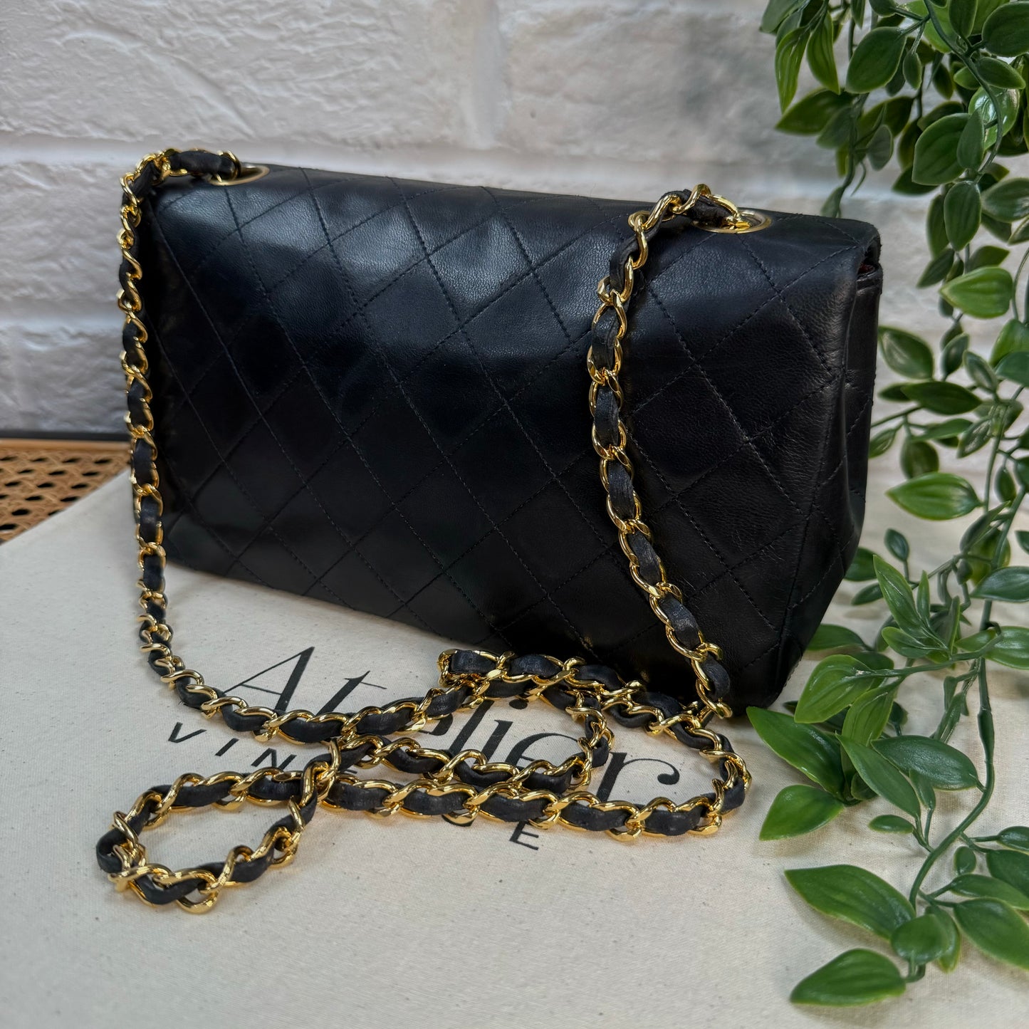 Chanel 1989 Classic Medium Navy Rectangle Full Flap