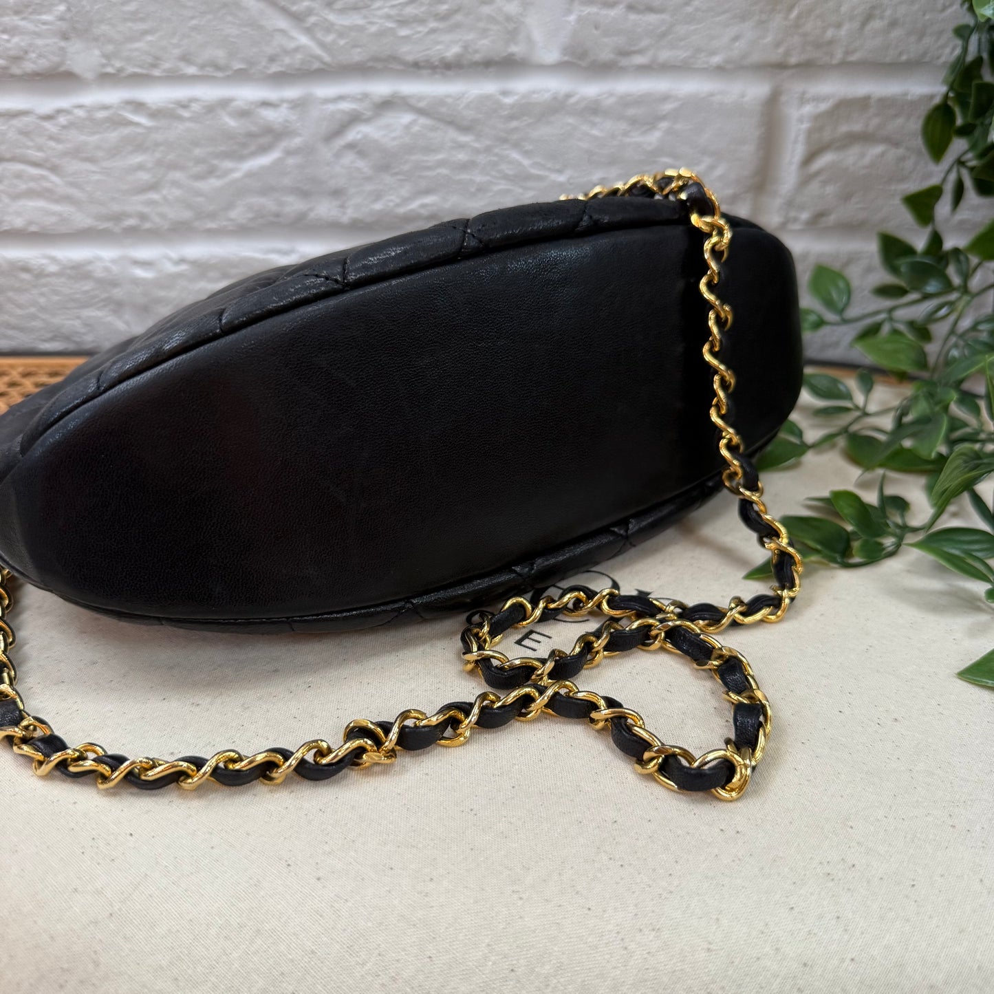 Chanel 1989 Quilted Lambskin Top Handle Two Way Bag