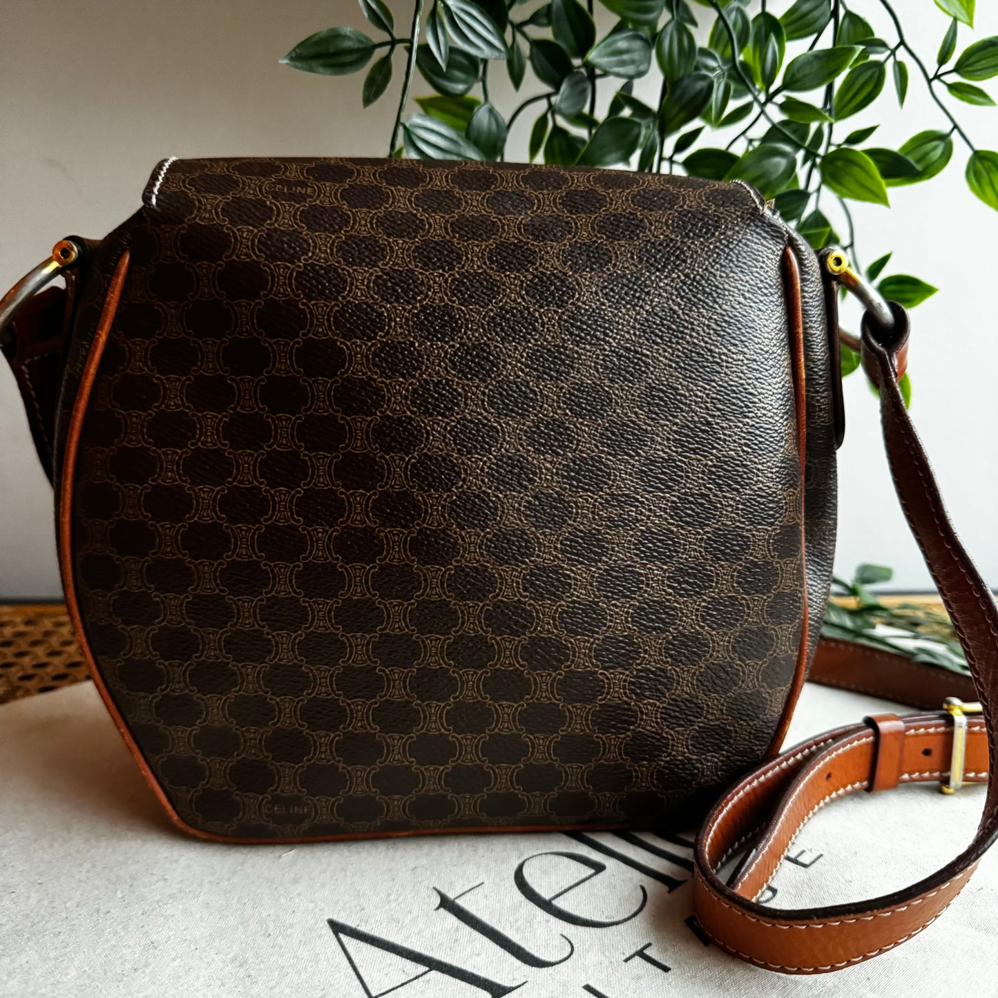 Celine Macadam Horse Bit Shoulder Bag