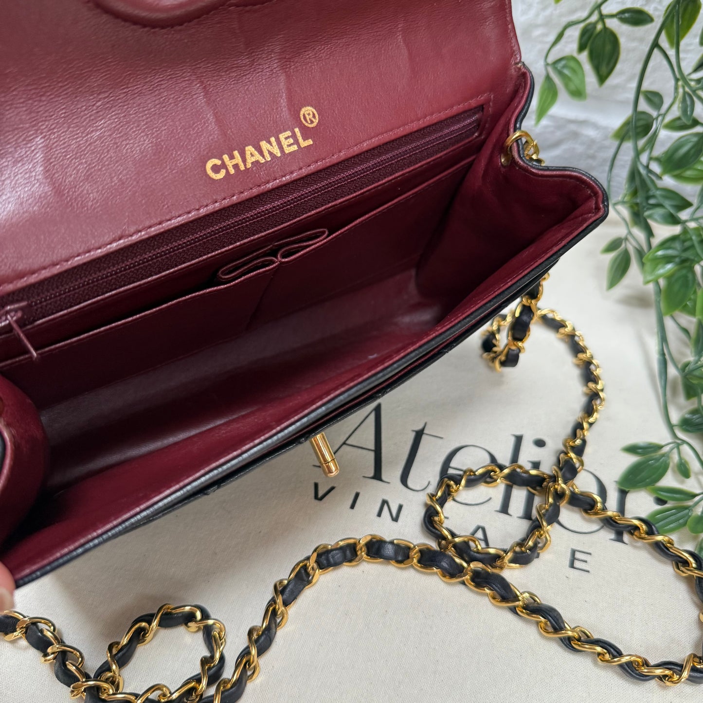 Chanel 1991 Circle CC Clasp Single Flap