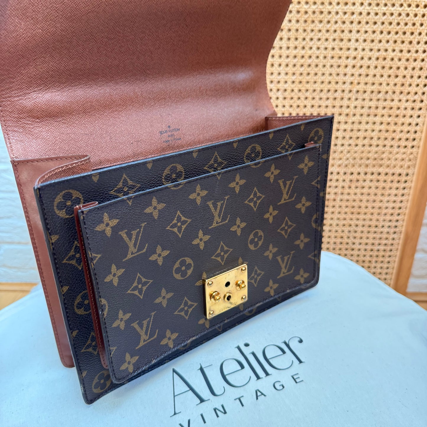 Louis Vuitton 1995 Monogram Monceau Two Way Top Handle