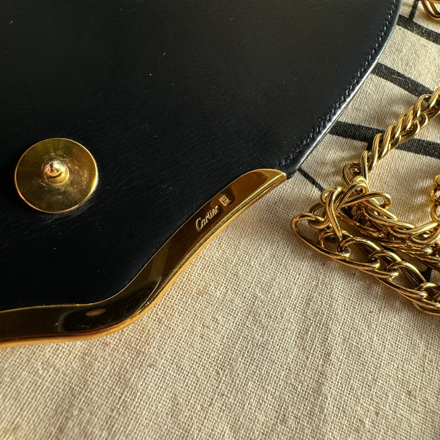 Cartier 1980s Sapphire Collection Chain Bag