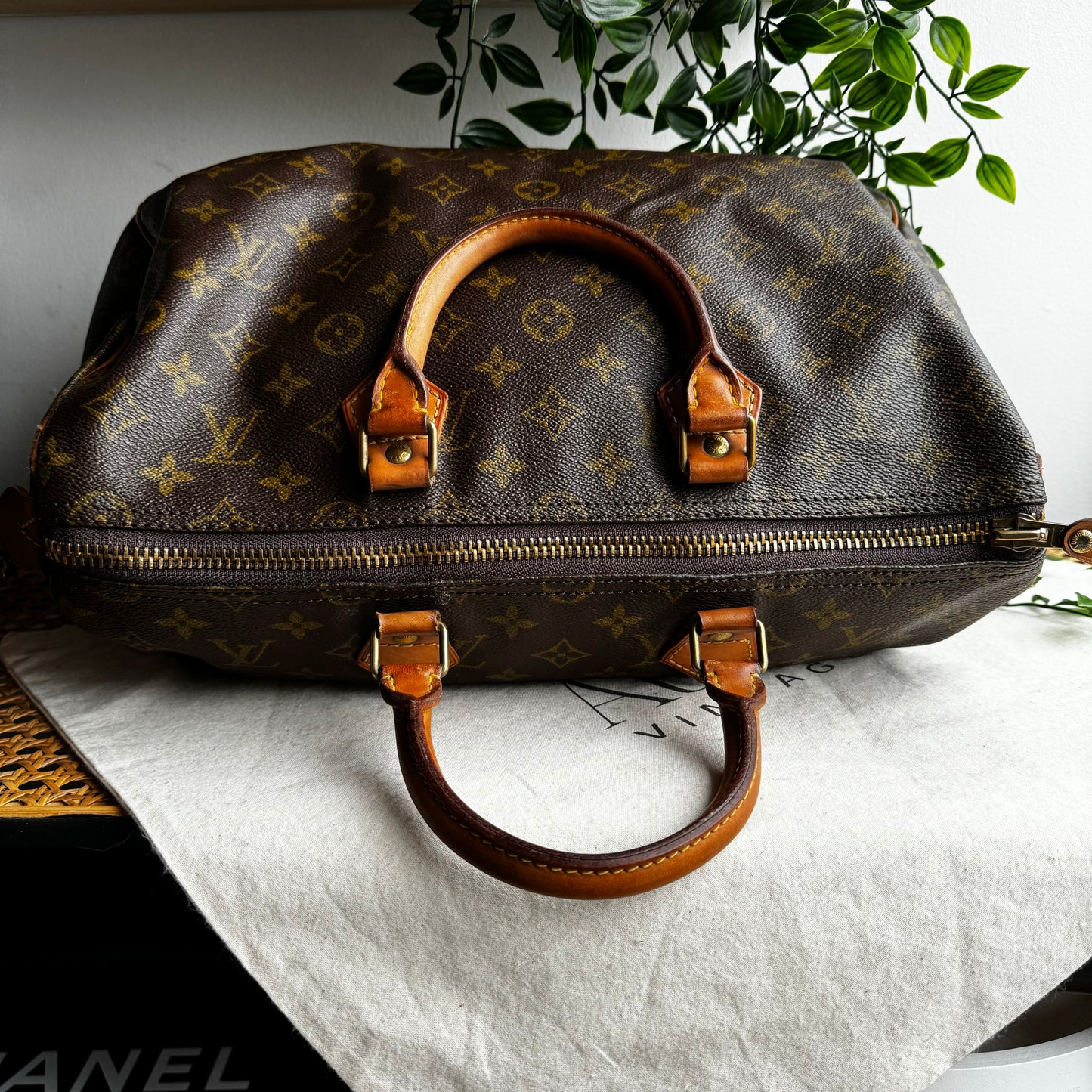 Louis Vuitton Early 1980s Speedy 35