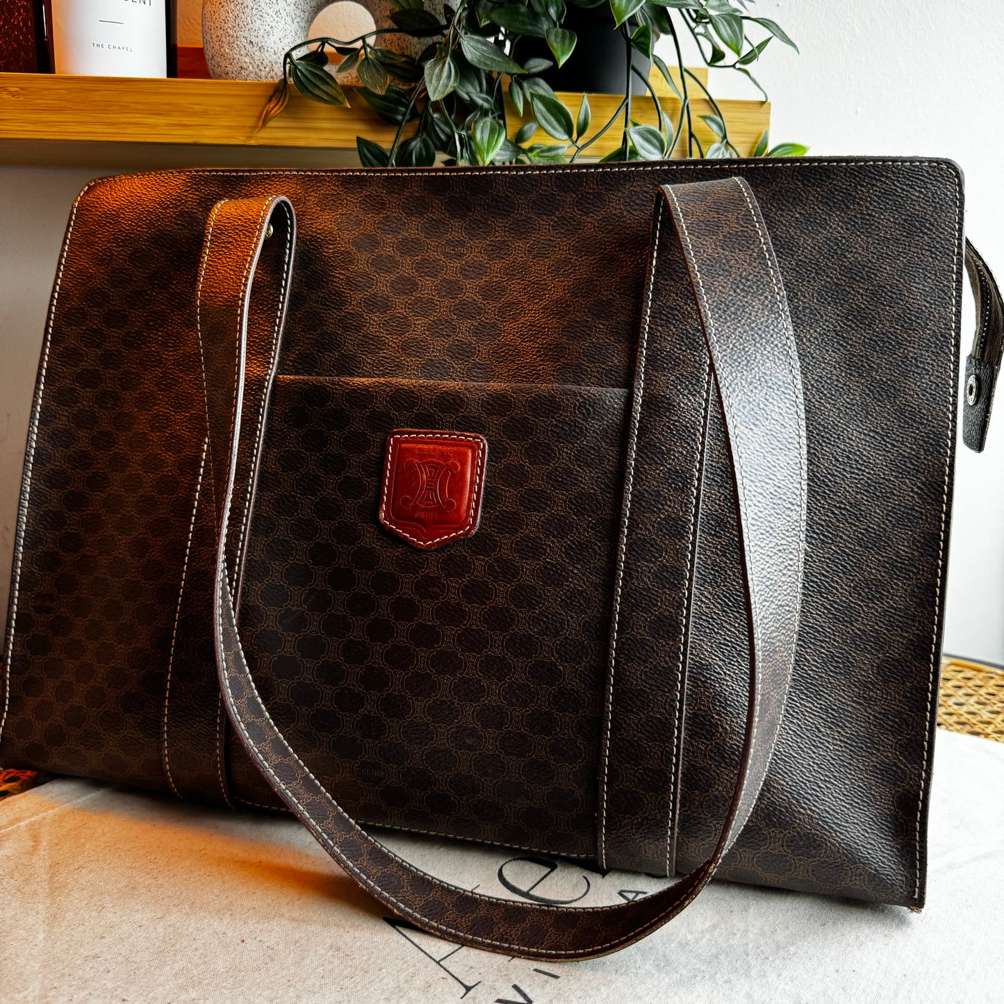 Celine Macadam Full Zip Tote Bag