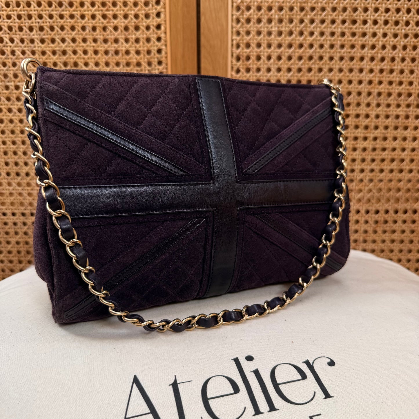 Chanel 2008 Bordeaux Limited Edition London & Paris Shoulder bag