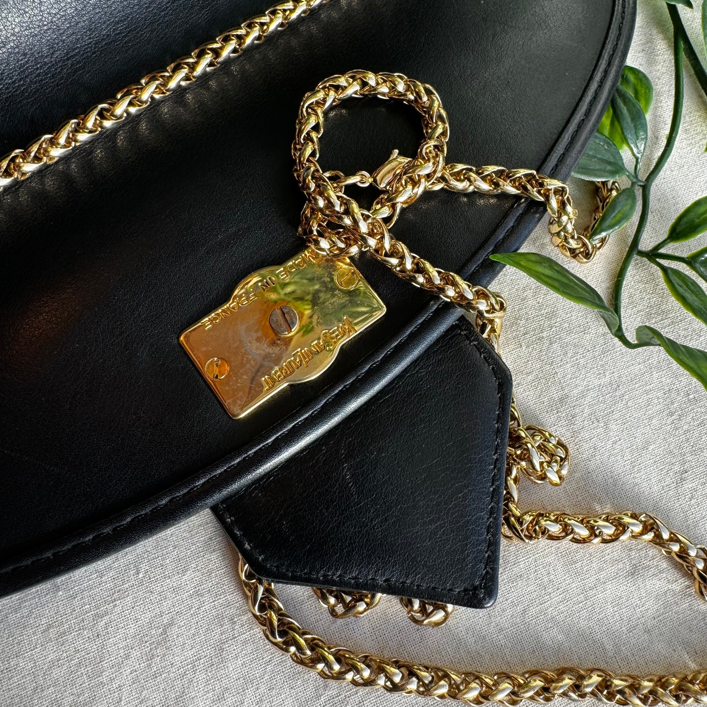 Saint Laurent 1980s Vintage Envelope Bag