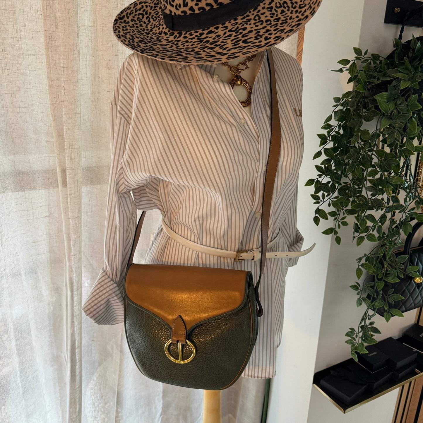Dior 1980s Bi Colour Cross Body Bag