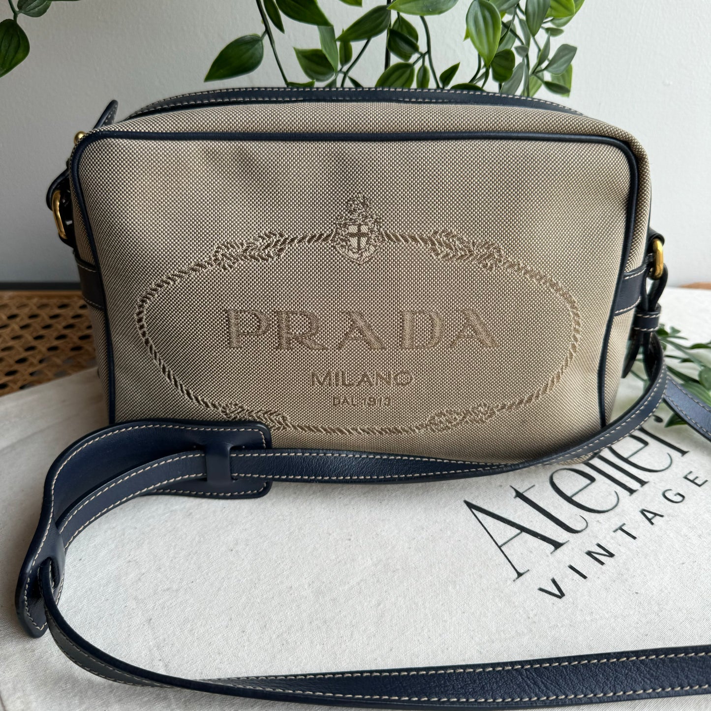 Prada Jacquard Camera Bag