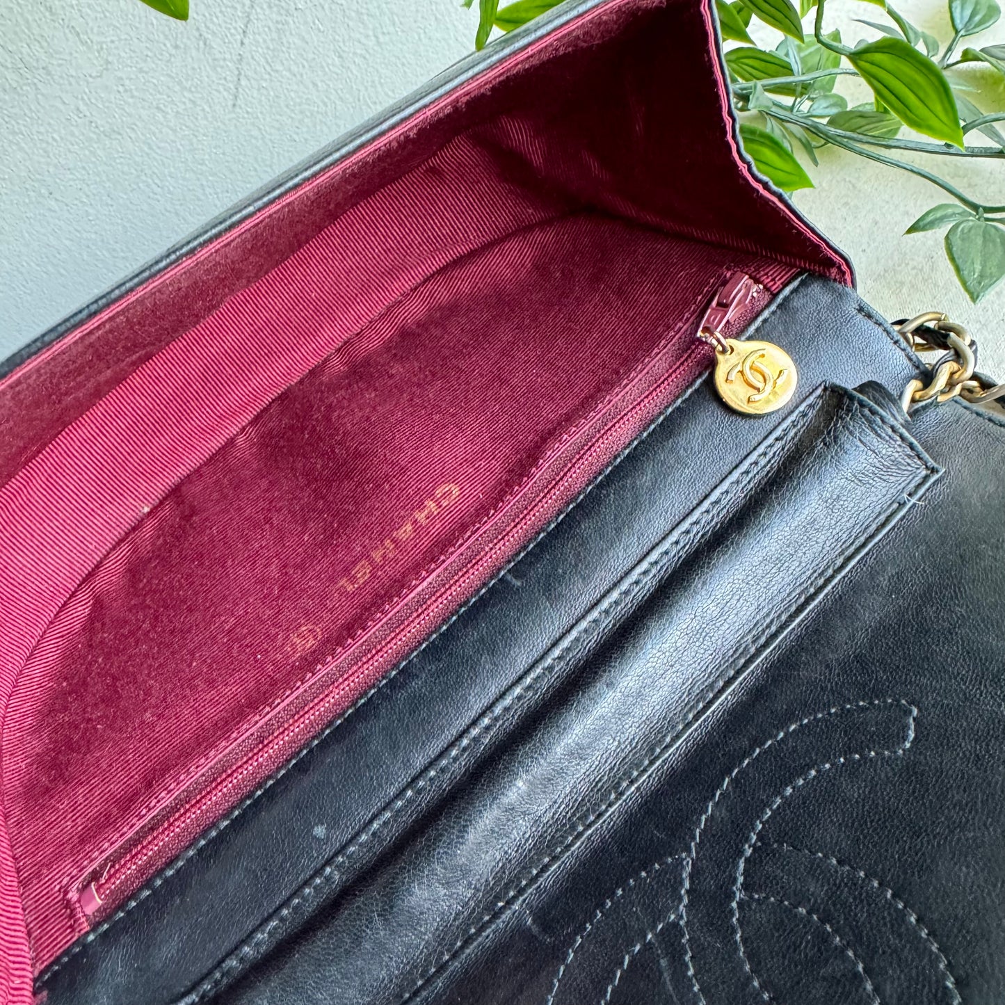 Chanel 1970s Rare Vintage Demi Lune Full Flap Bag