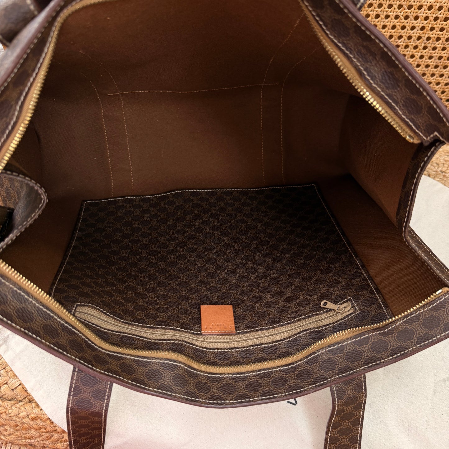 Celine Macadam Full Zip Tote Bag