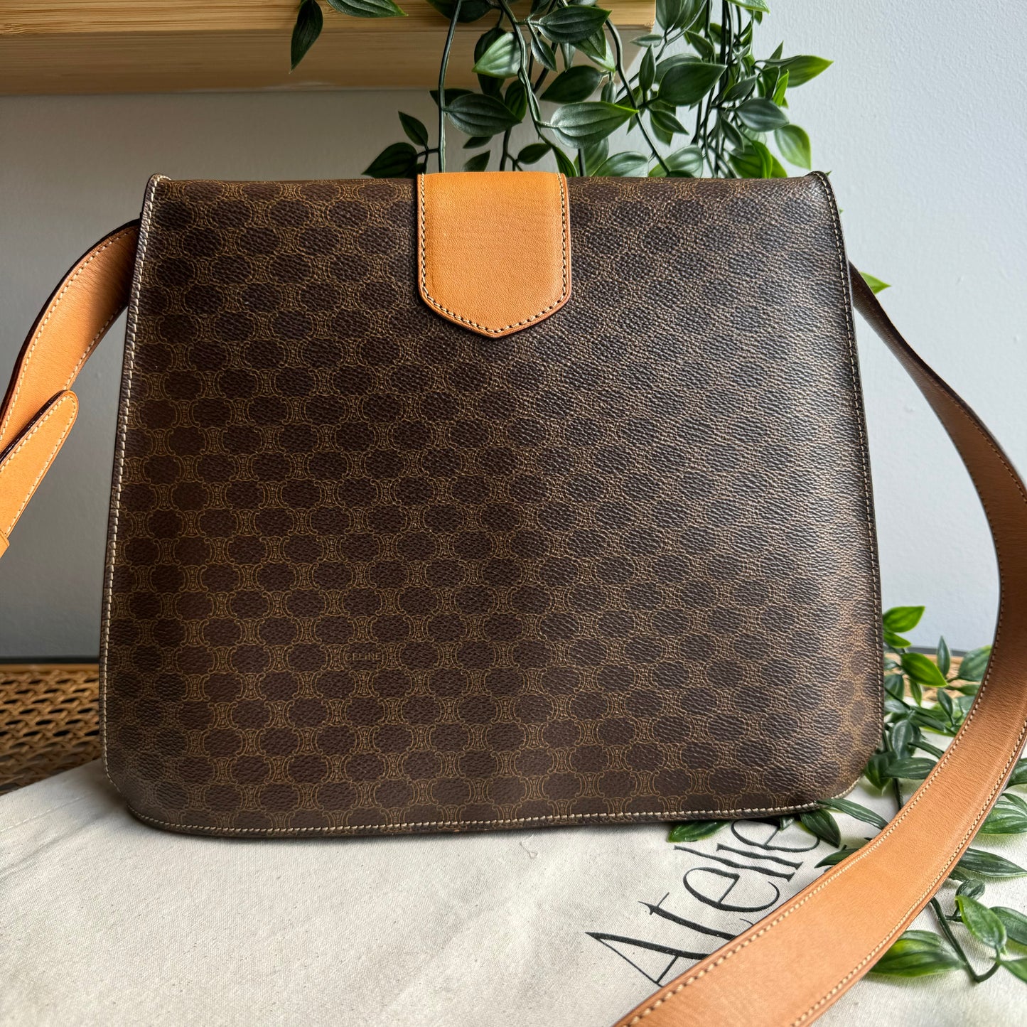 Celine 1990s Macadam Cross Body