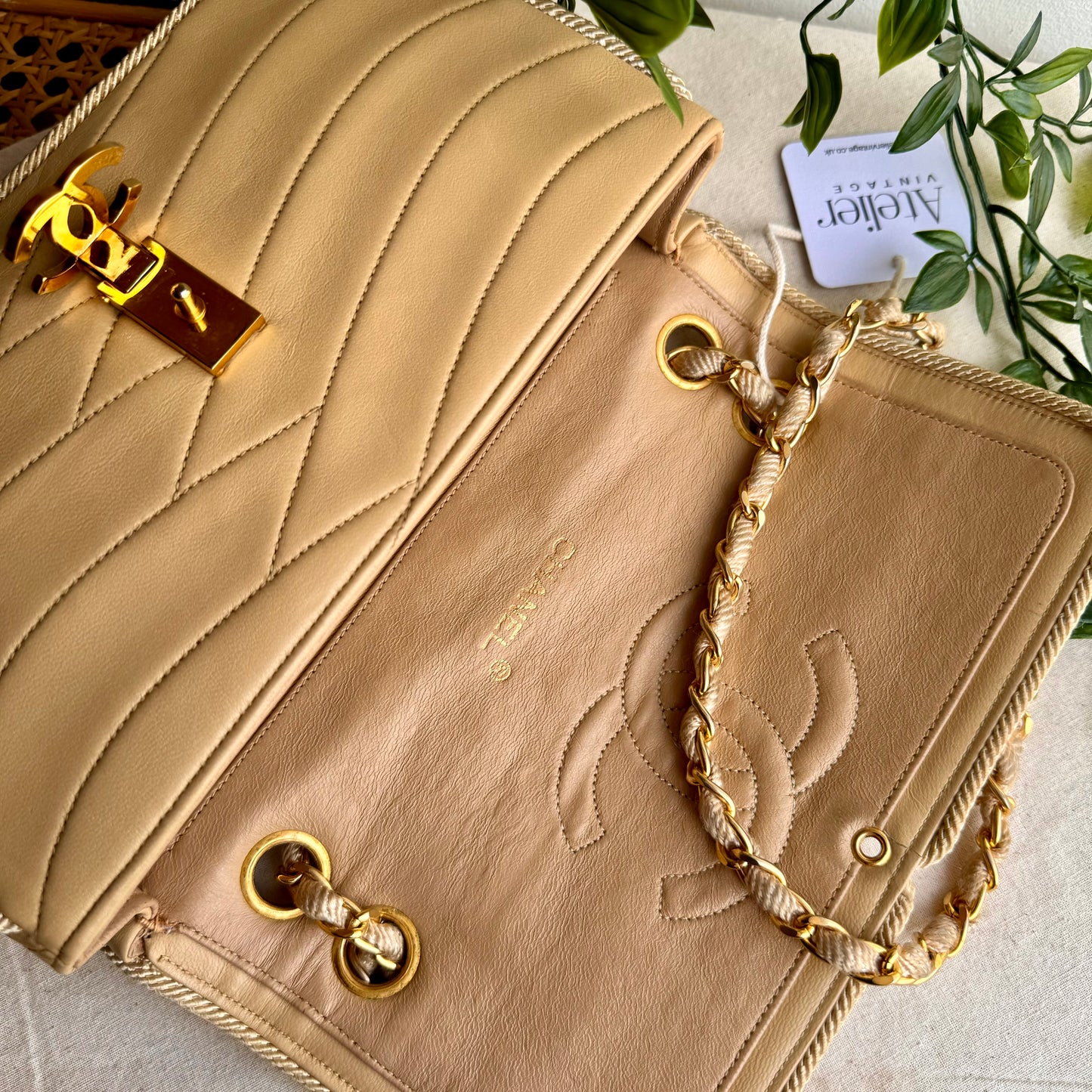 Chanel 1986 CC Clasp Single Flap