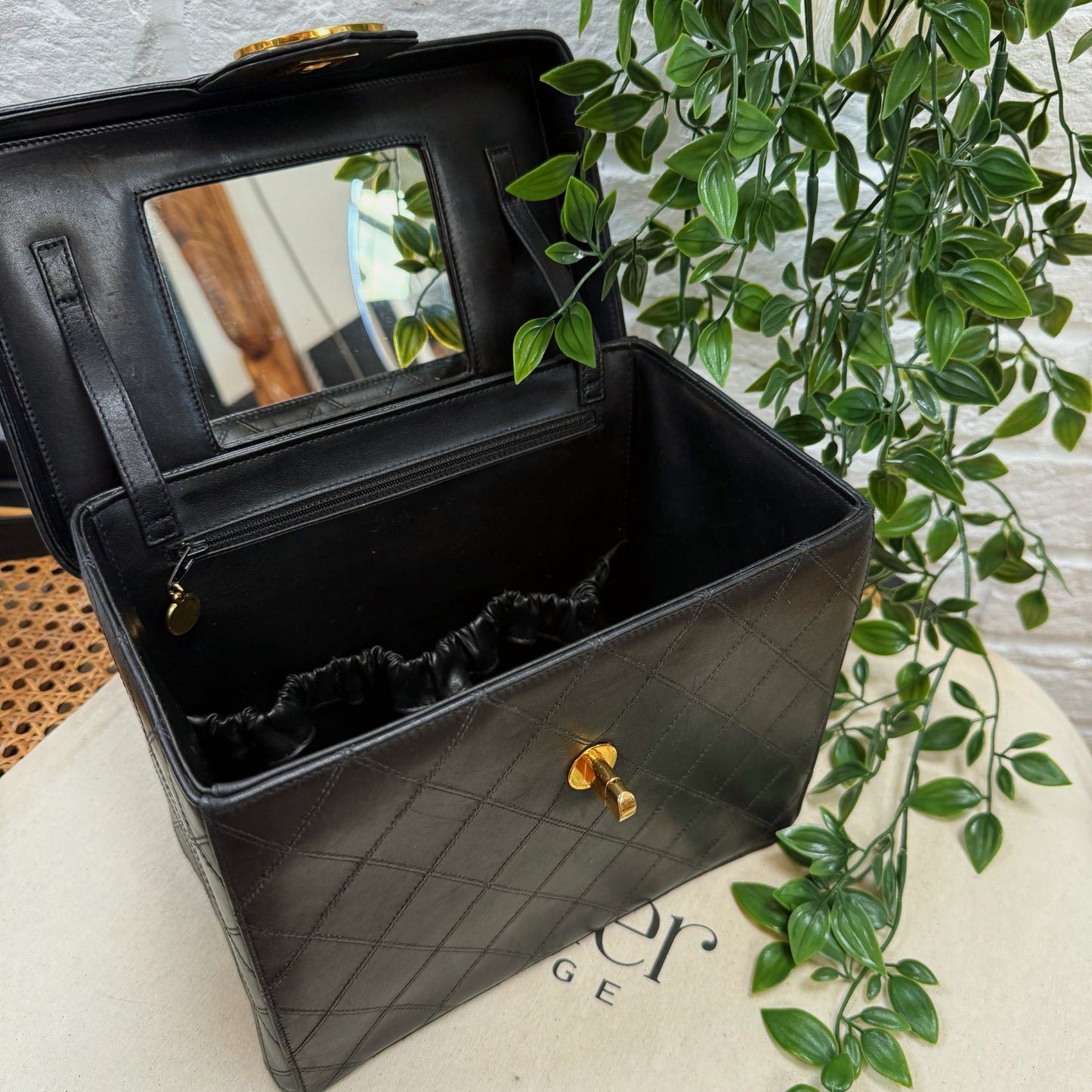 Chanel Box Style Vanity with Strap
