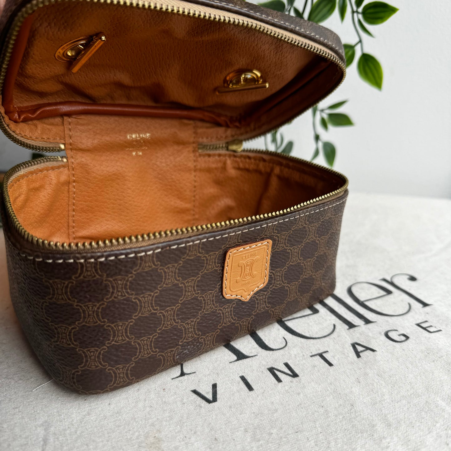Celine Macadam Top Handle Vanity Case