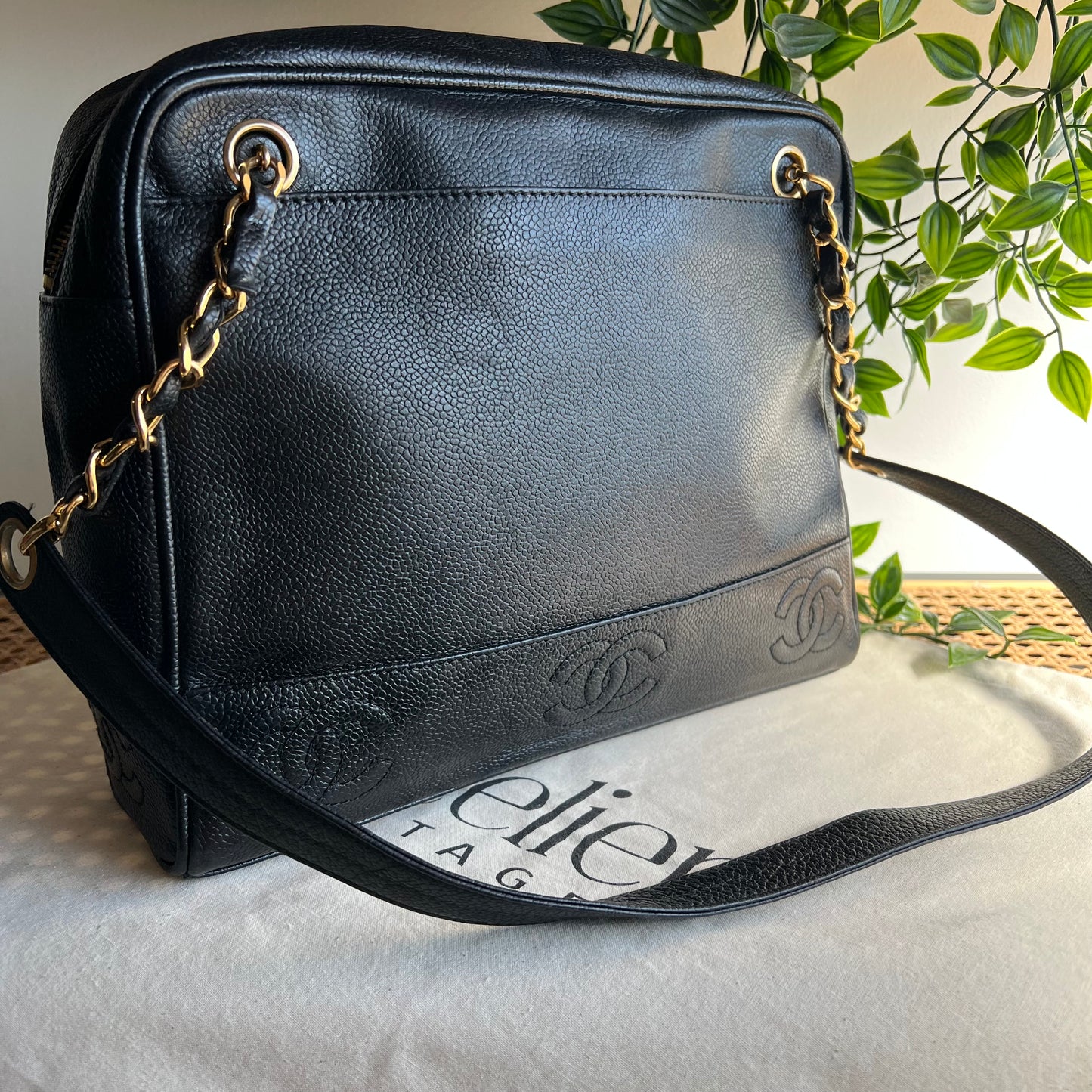 Chanel 1996 Triple CC Caviar Shoulder Bag