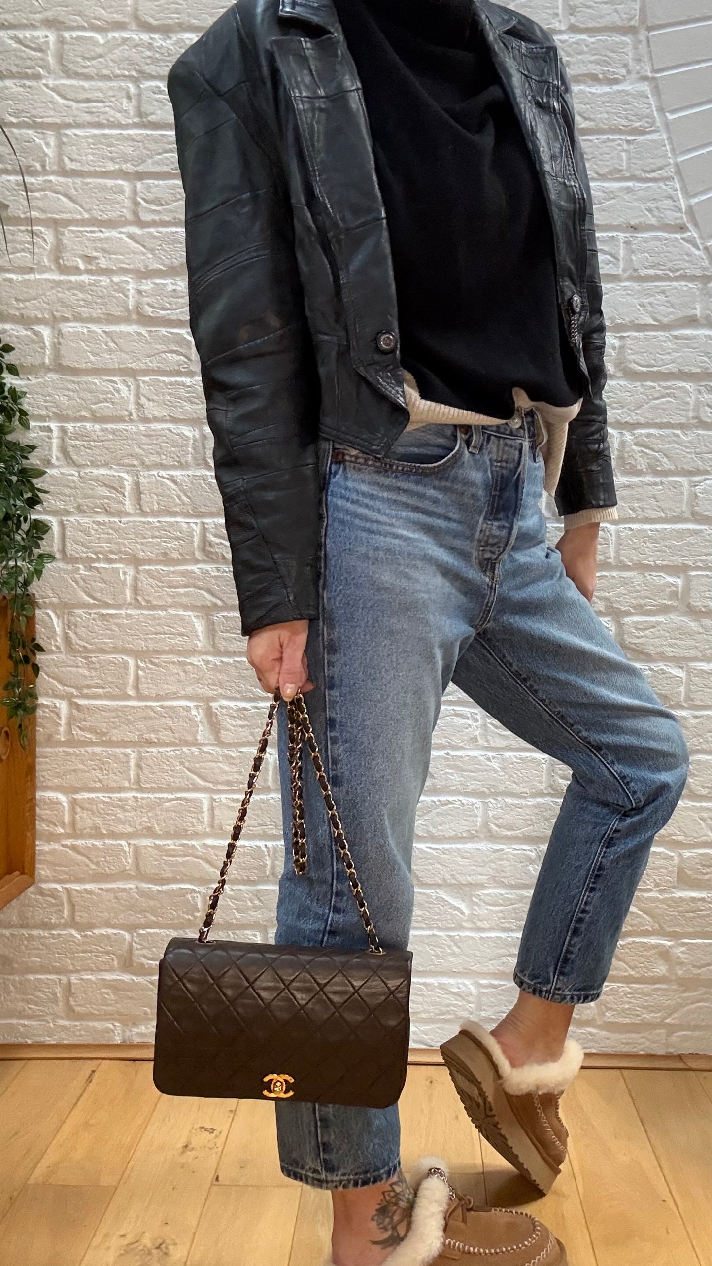 Chanel Rare 1989 Chocolate Brown Classic Medium Rectangle Full Flap