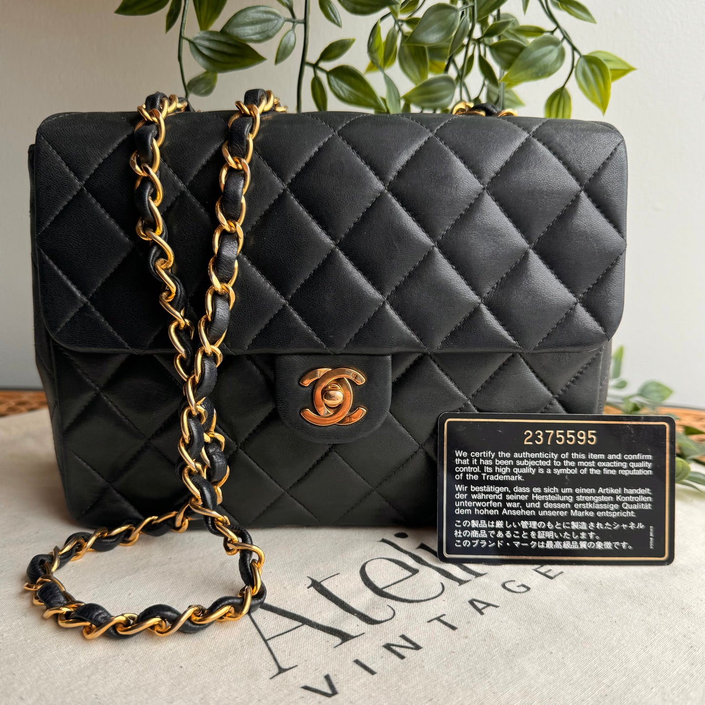 Chanel 1991 Classic Square Single Flap Medium