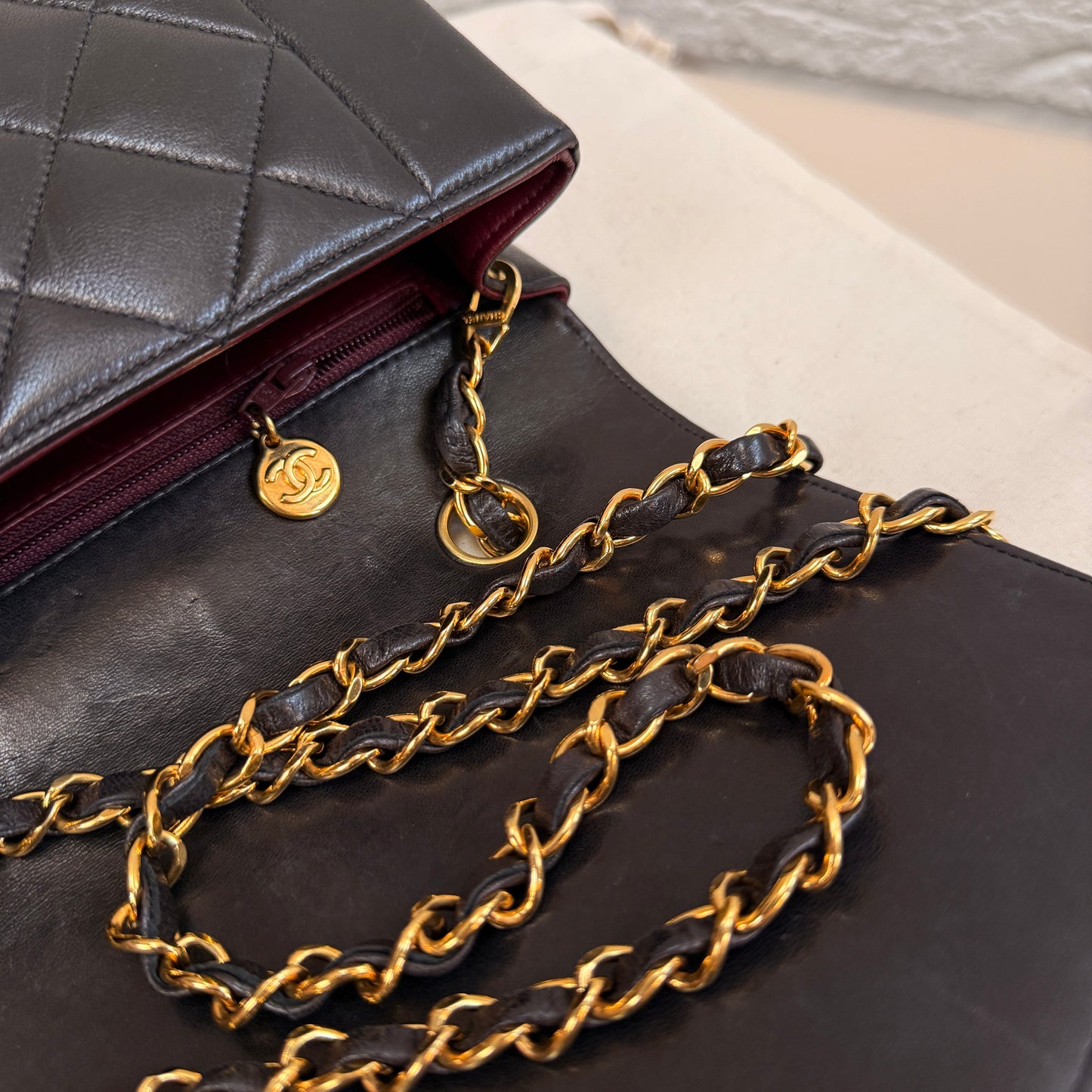 Chanel 1991 Vintage Classic Diana Small