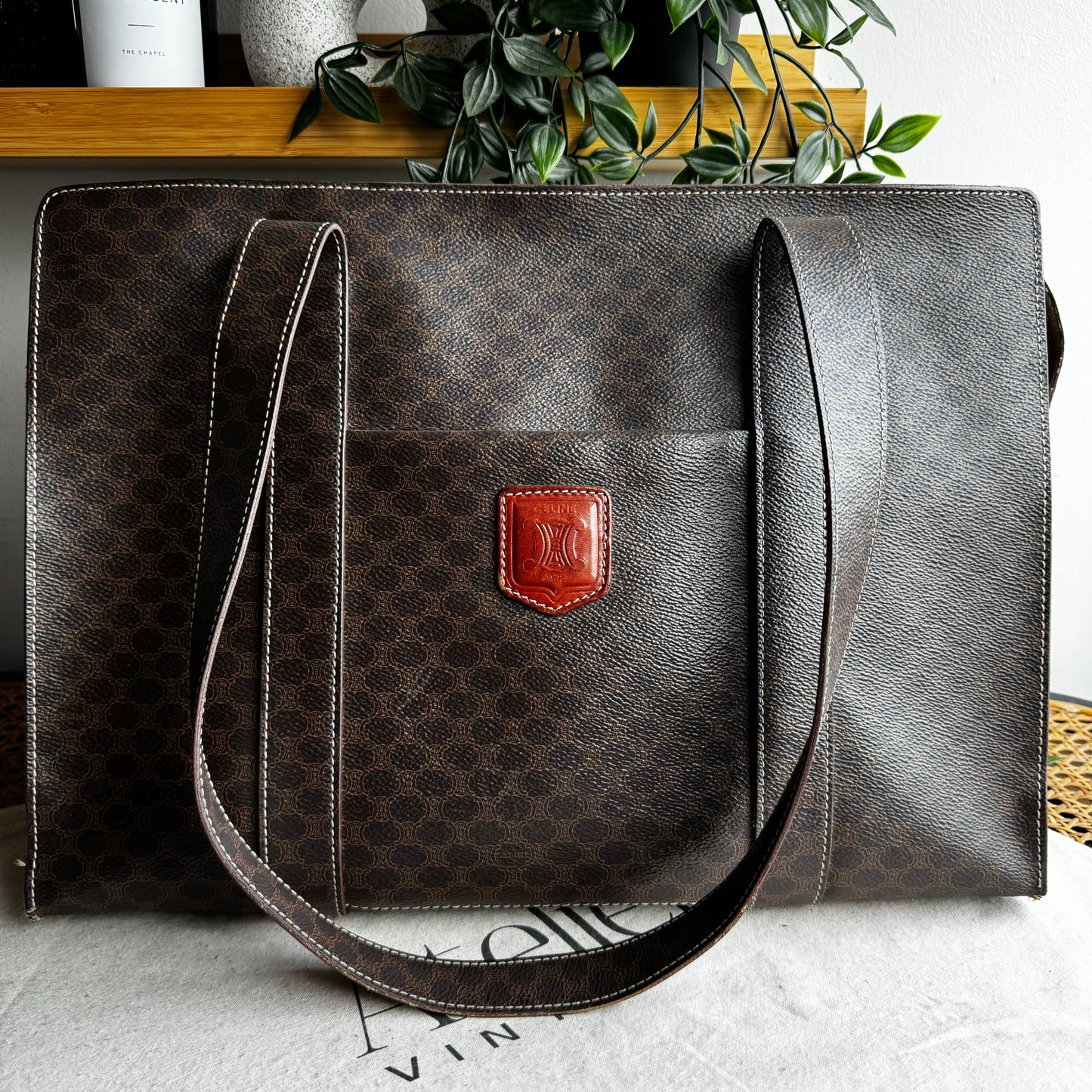 Celine Macadam Full Zip Tote Bag