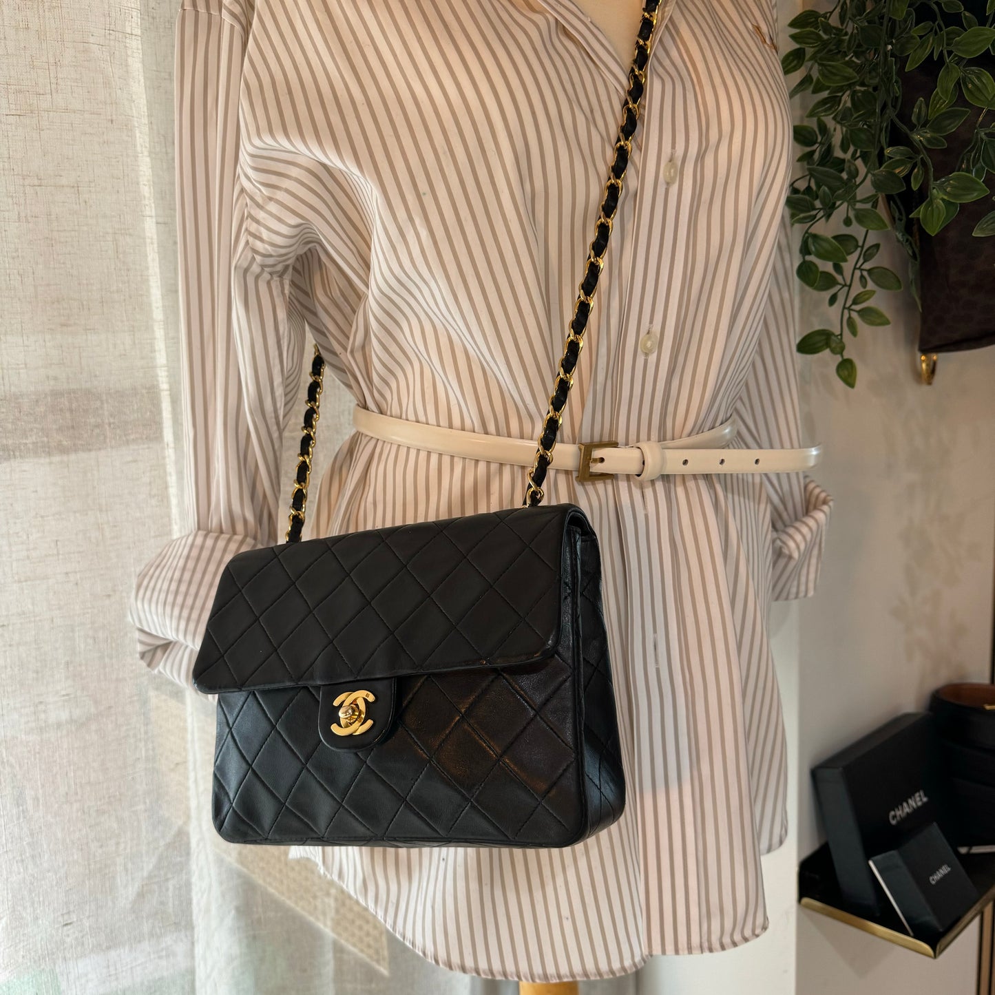 Chanel 1991 Classic Square Single Flap Medium