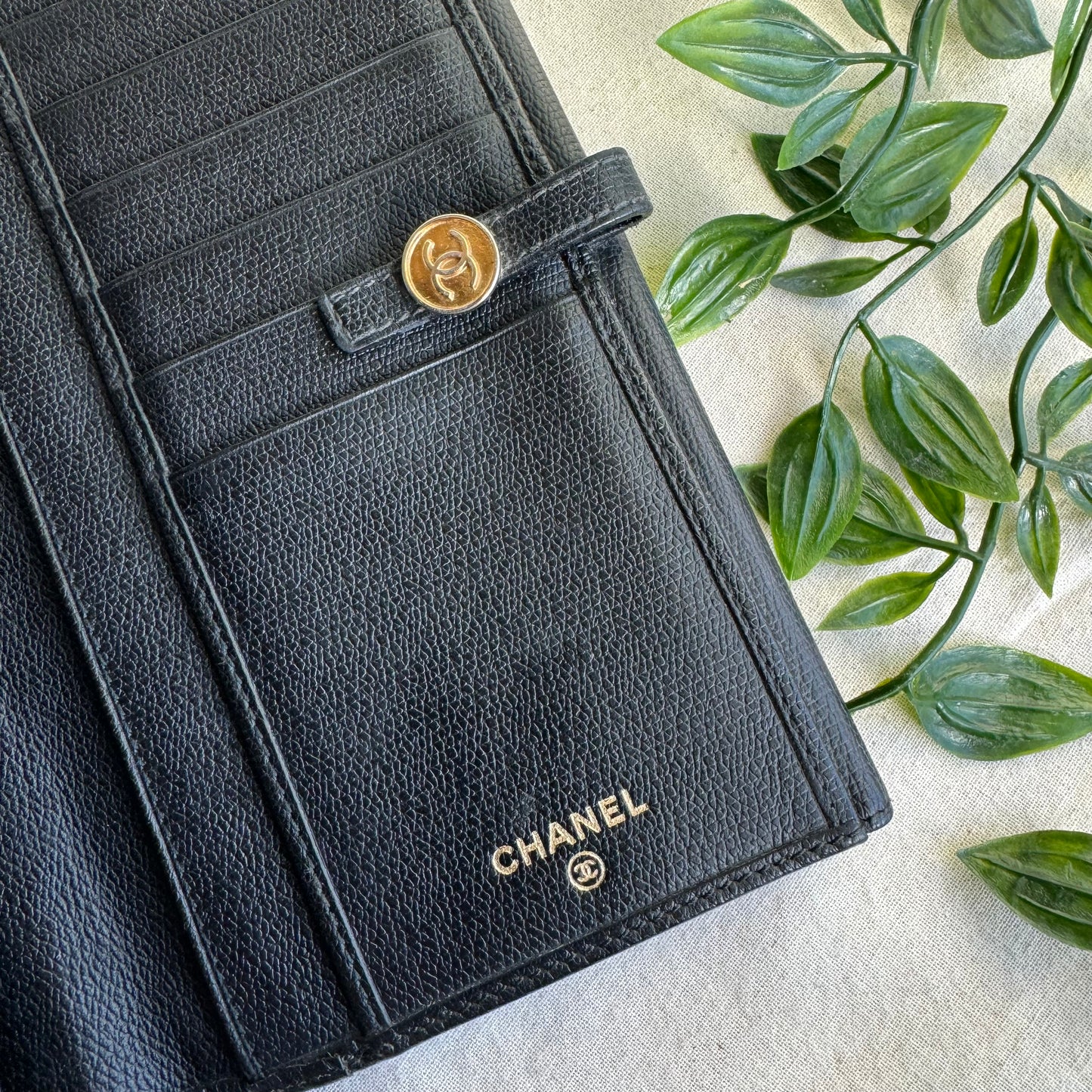 Chanel 2005 Leather Vintage Long Purse