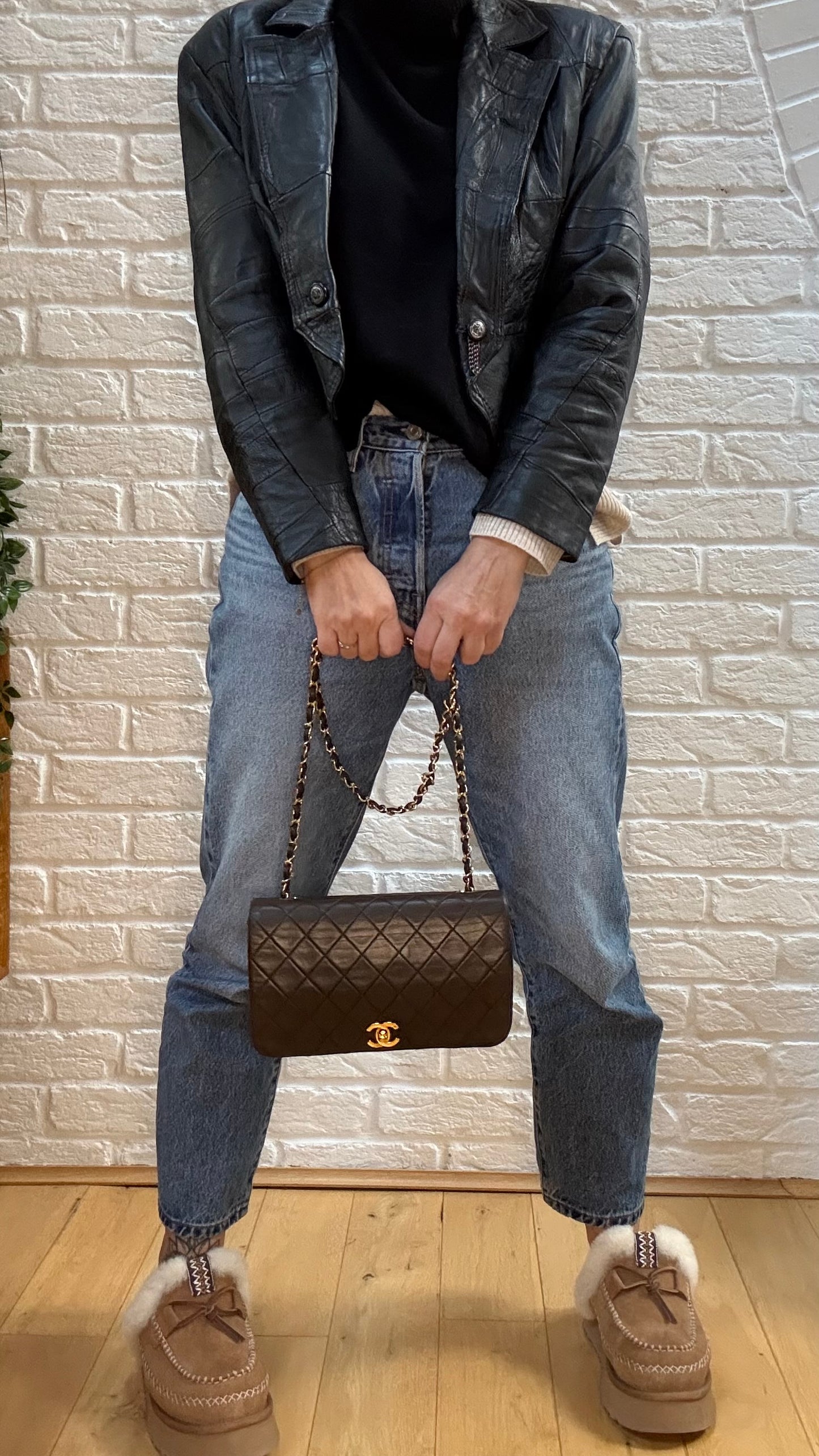 Chanel Rare 1989 Chocolate Brown Classic Medium Rectangle Full Flap