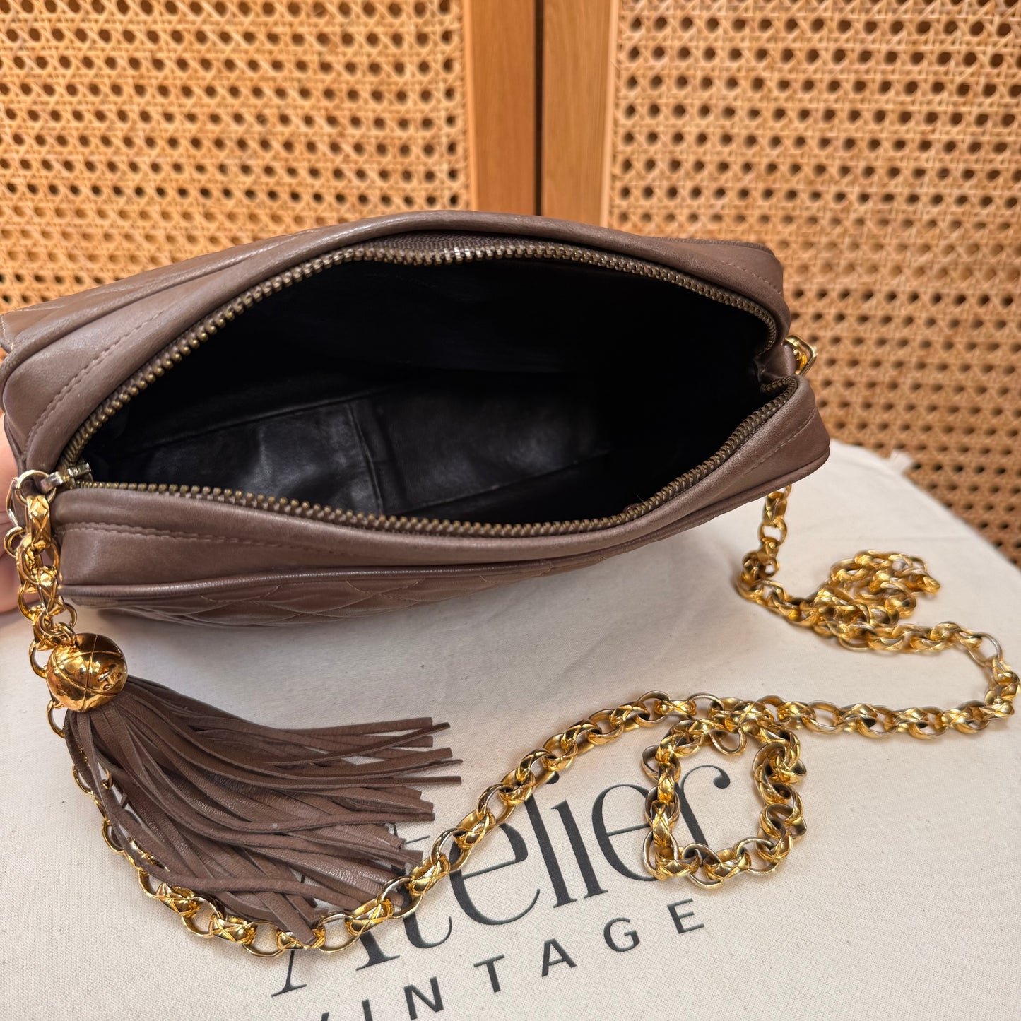 Chanel 1991 Rare CC Camera Bag Bijoux Strap