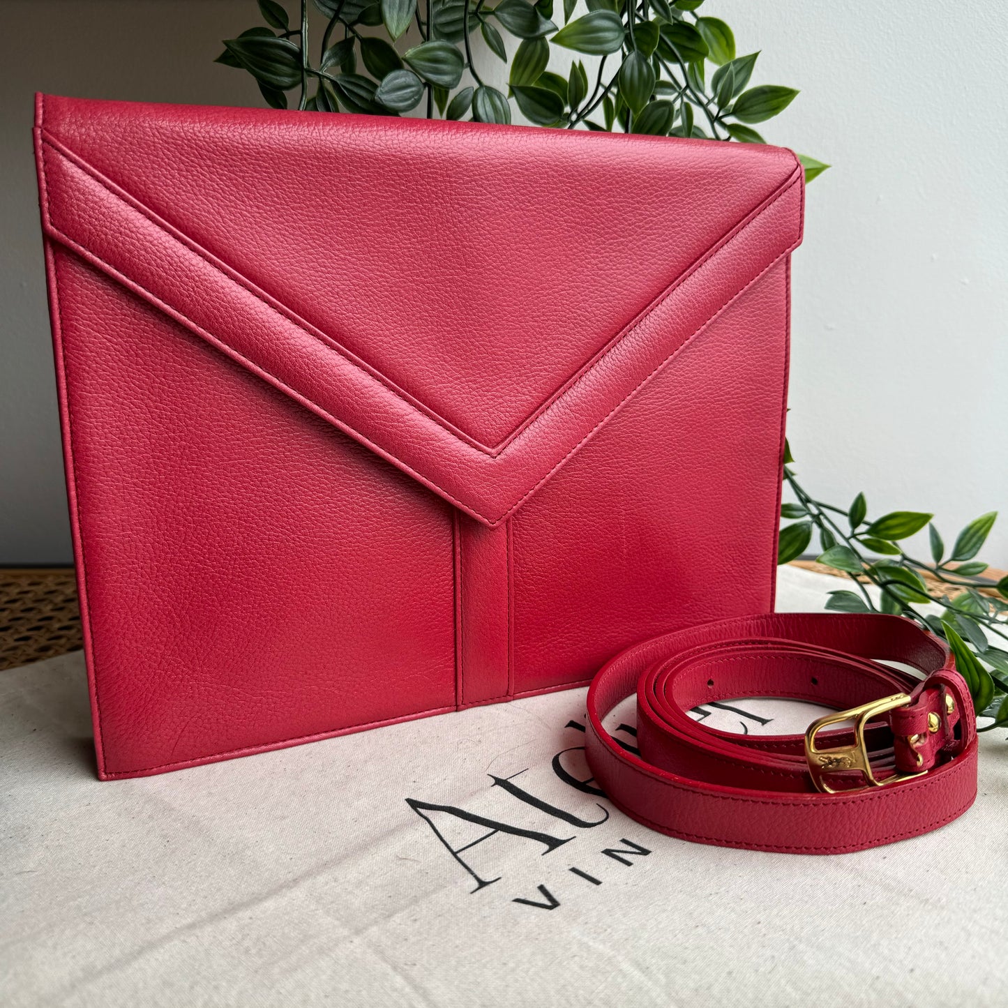 Saint Laurent 1980s Classic Envelope Two Way Bag