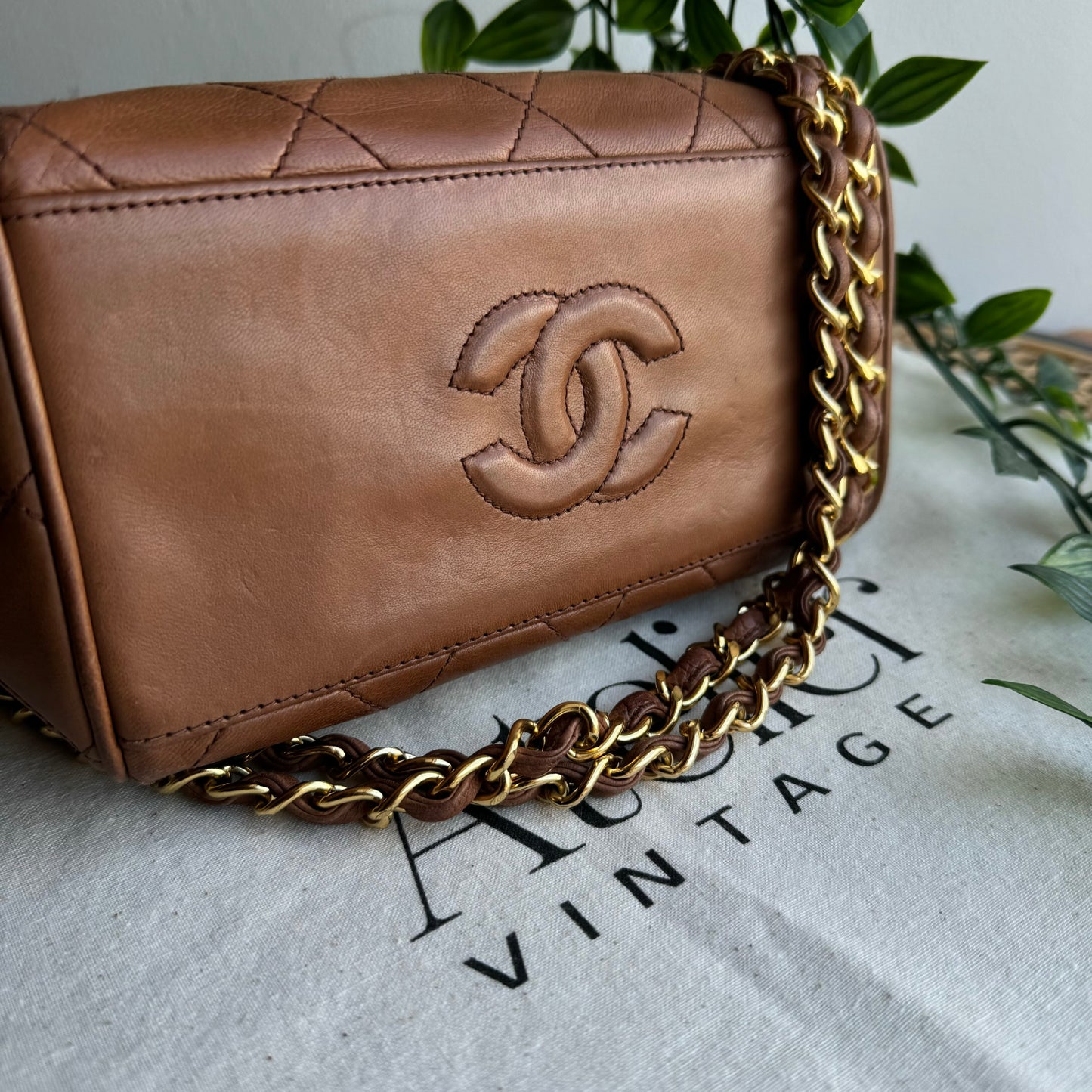 Chanel 1994 CC Lambskin Quilted Shoulder Bag