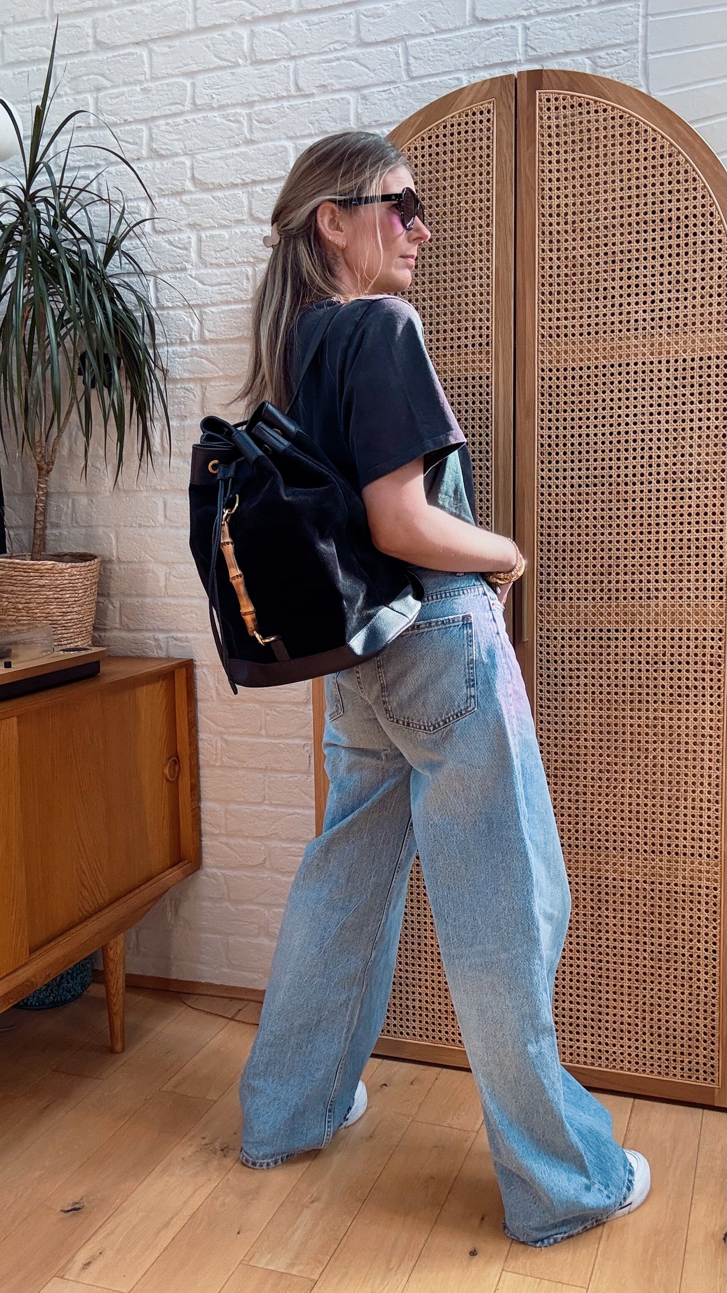 Gucci 2000s Bamboo Two Way Back Pack