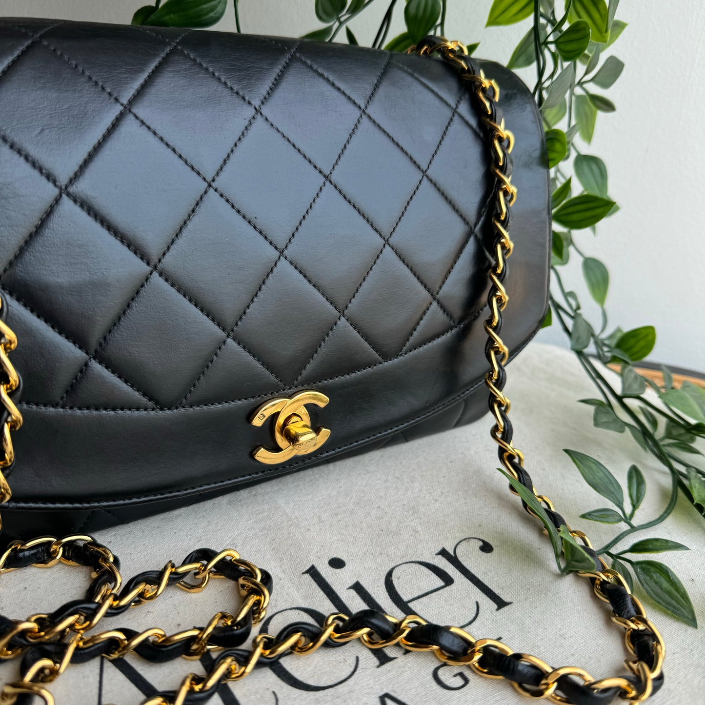Chanel 1991 Vintage Classic Medium Diana