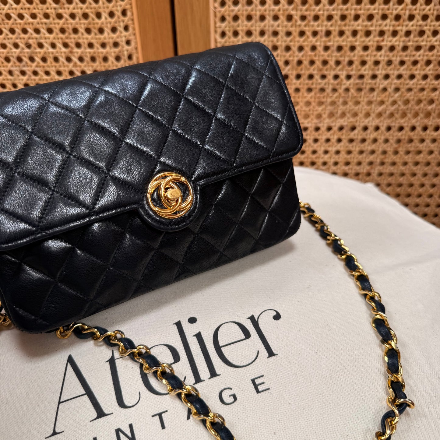 Chanel Paris limited Edition 1989 CC Circle single flap