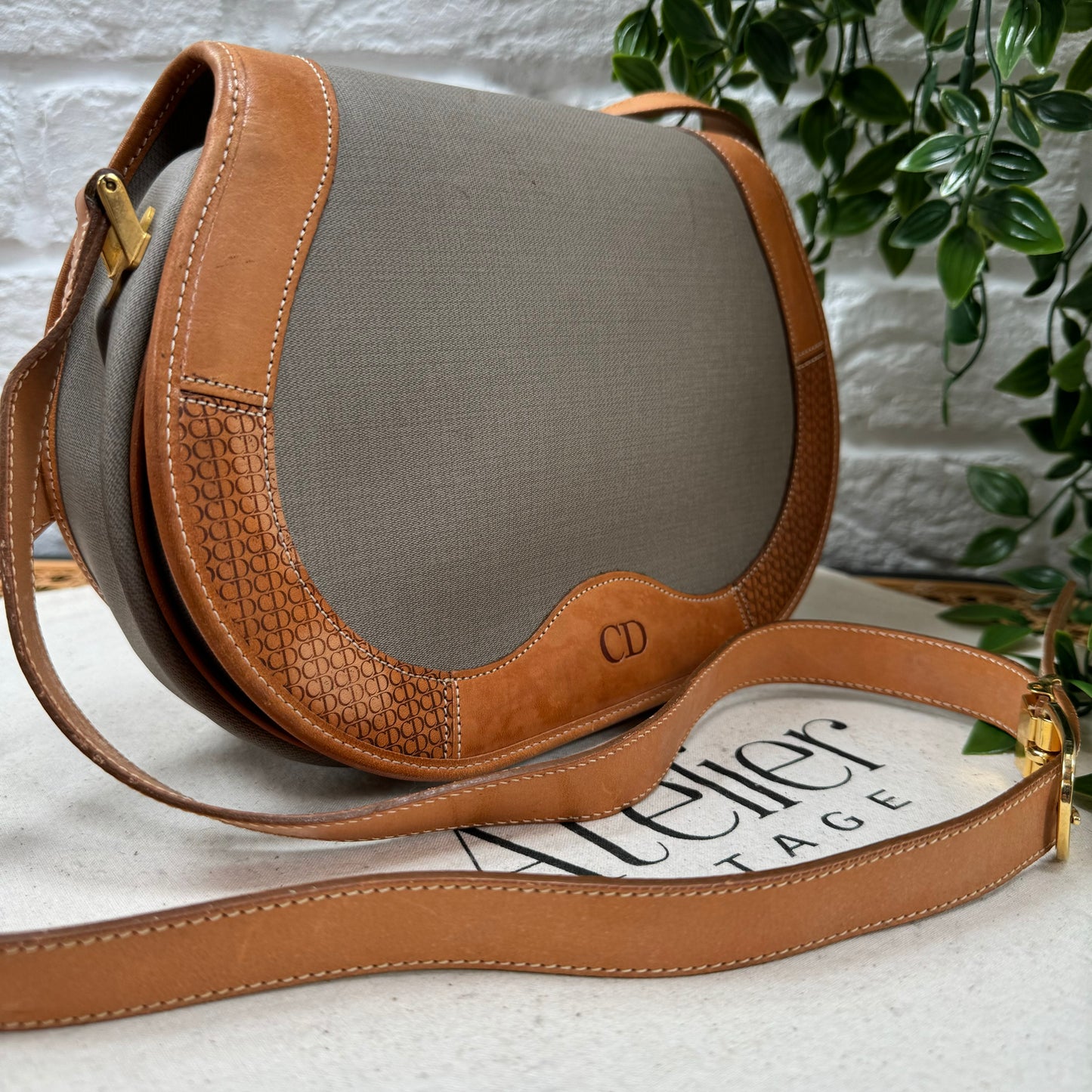 Dior 1980s Bi Colour Cross Body Bag