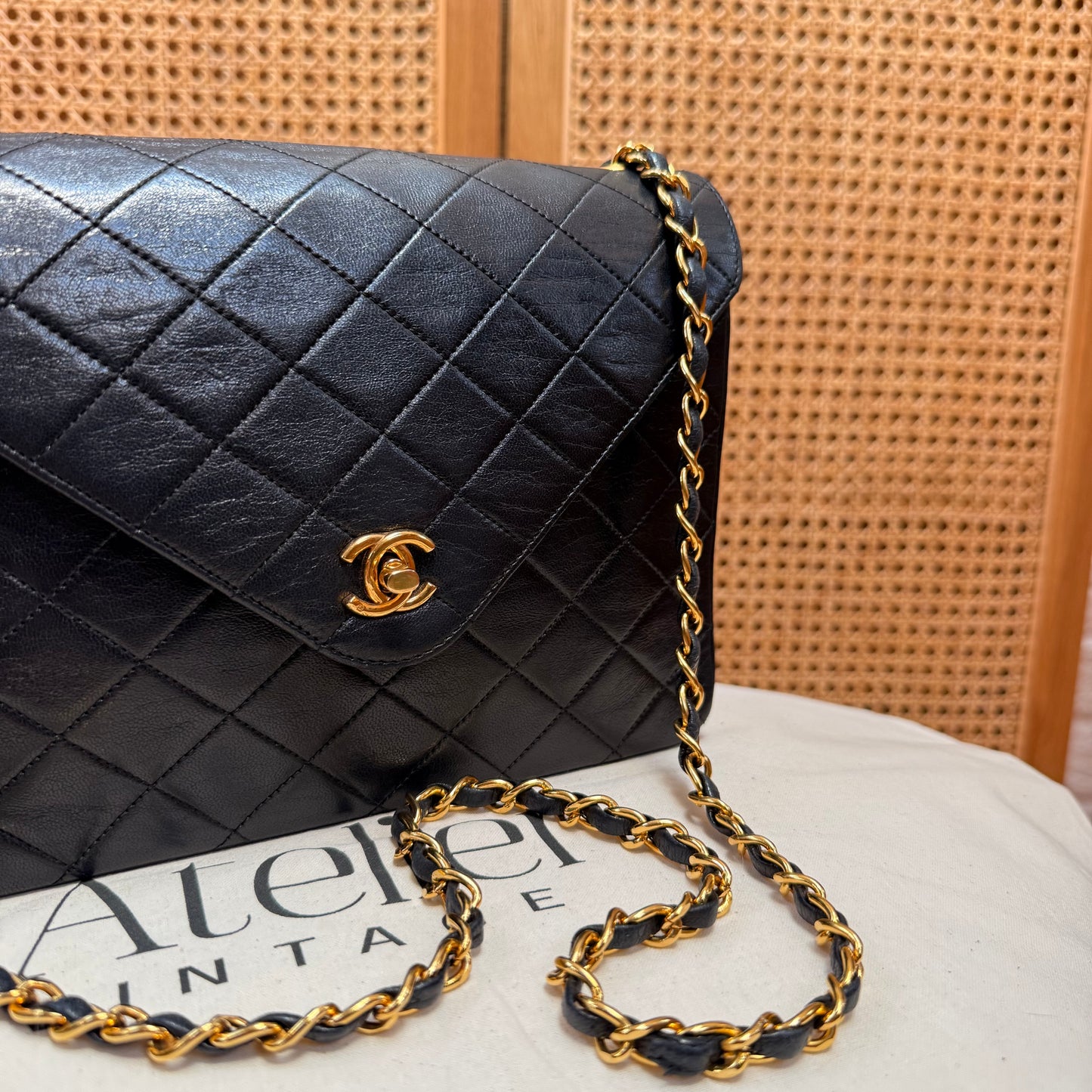 Chanel 1986 Rare Envelope Single Flap