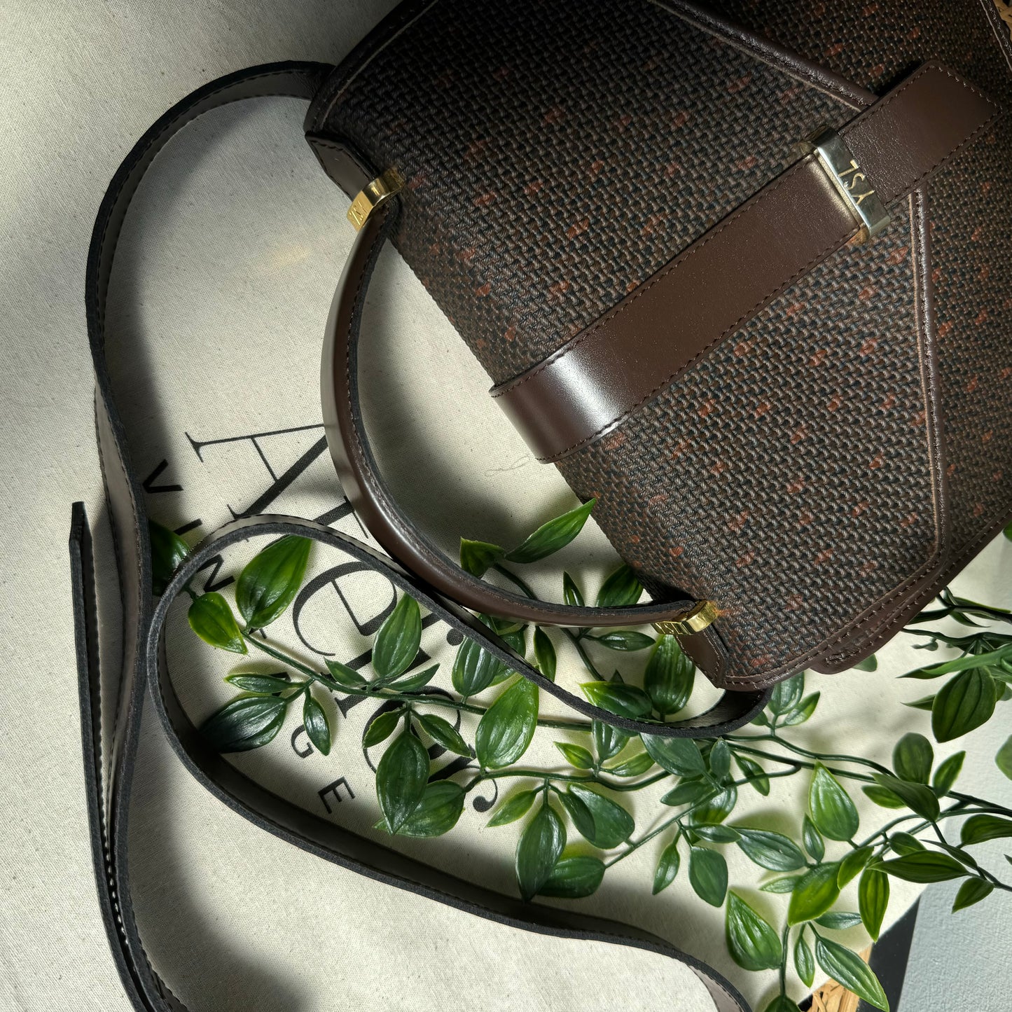 Saint Laurent 1980s Two Way Satchel