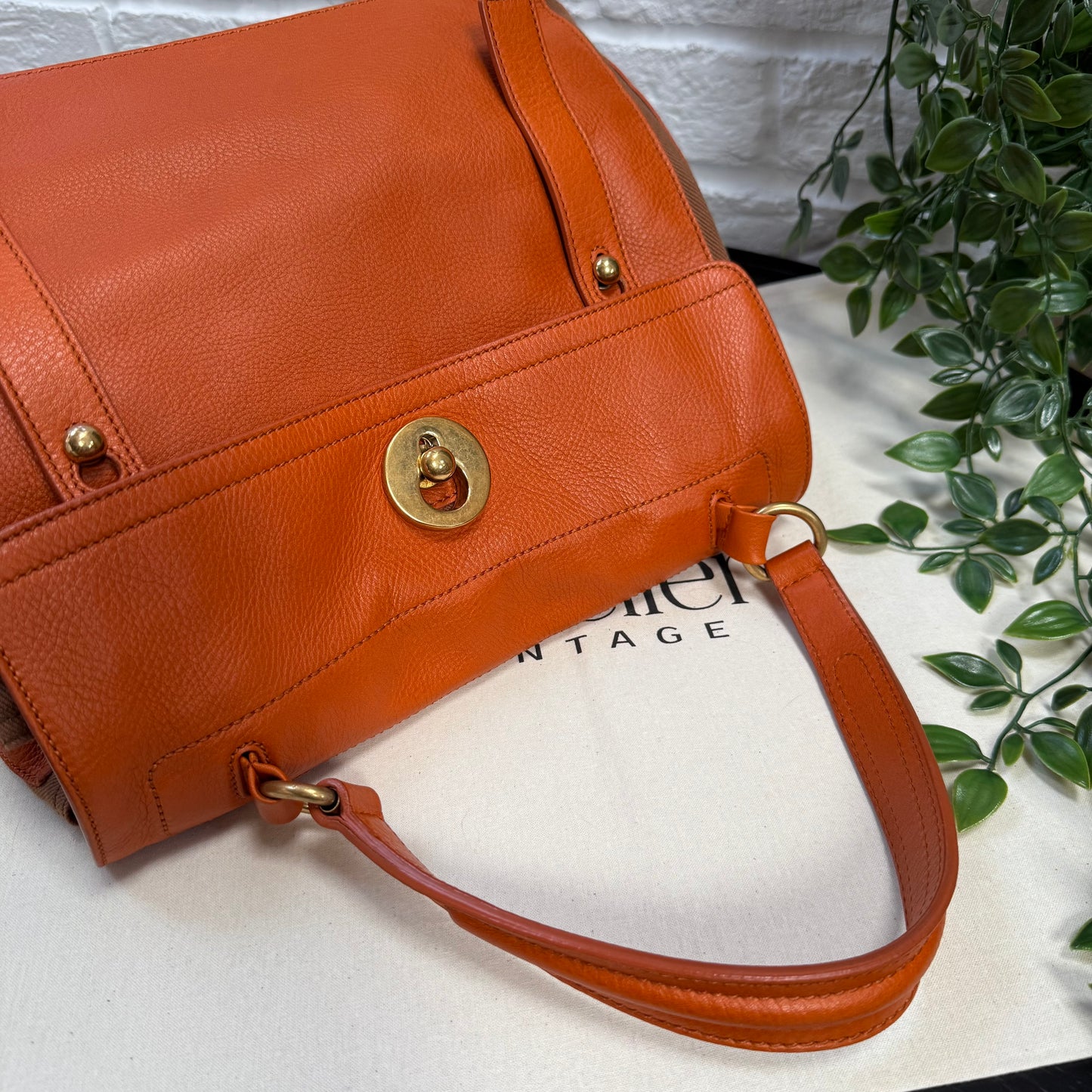 Saint Laurent 2000s Saint Laurent Muse Orange Bi Color