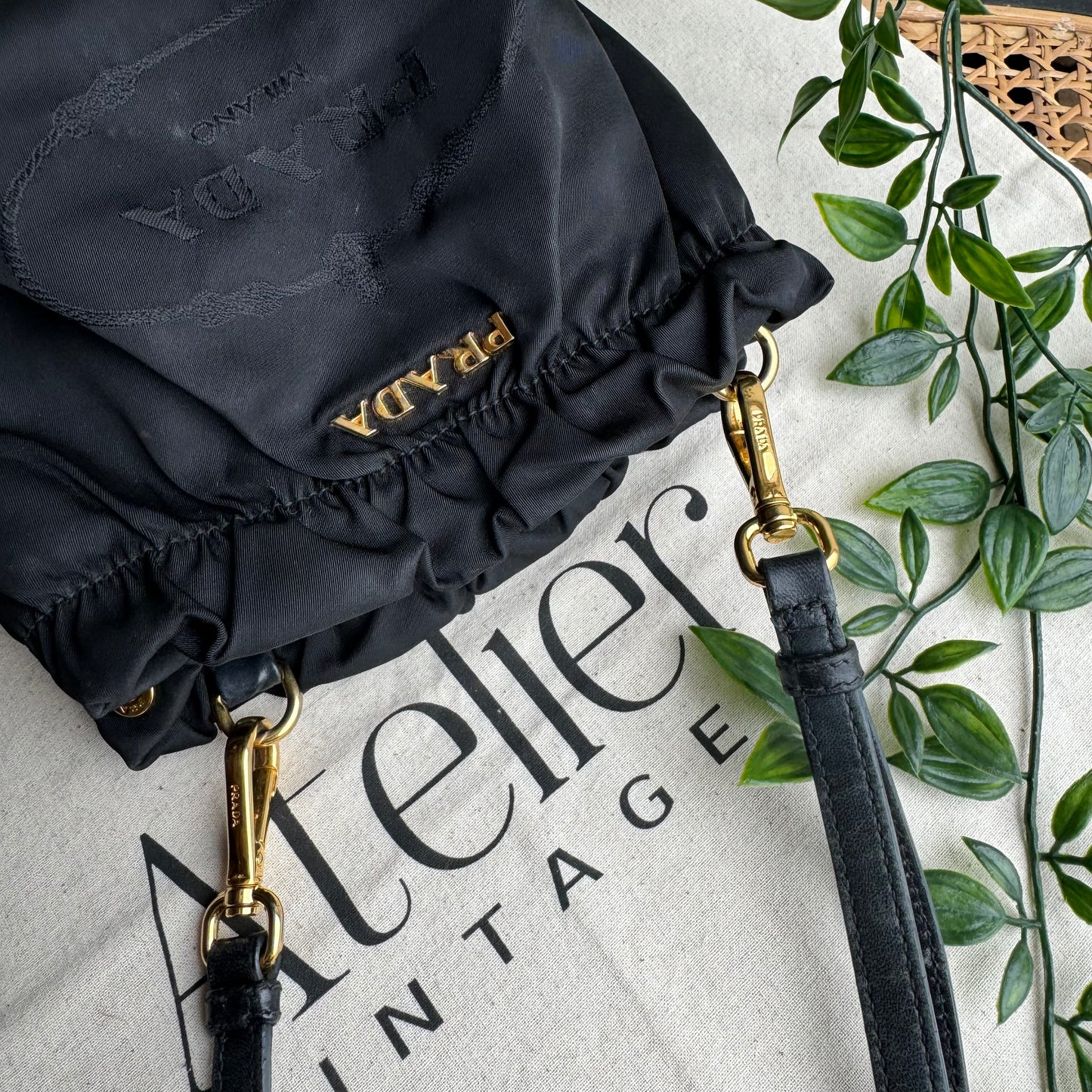 Prada Rare Jacquard Bucket Bag
