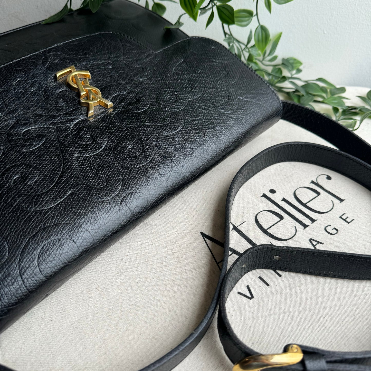 Saint Laurent 1980s Arabesque Cross Body Bag