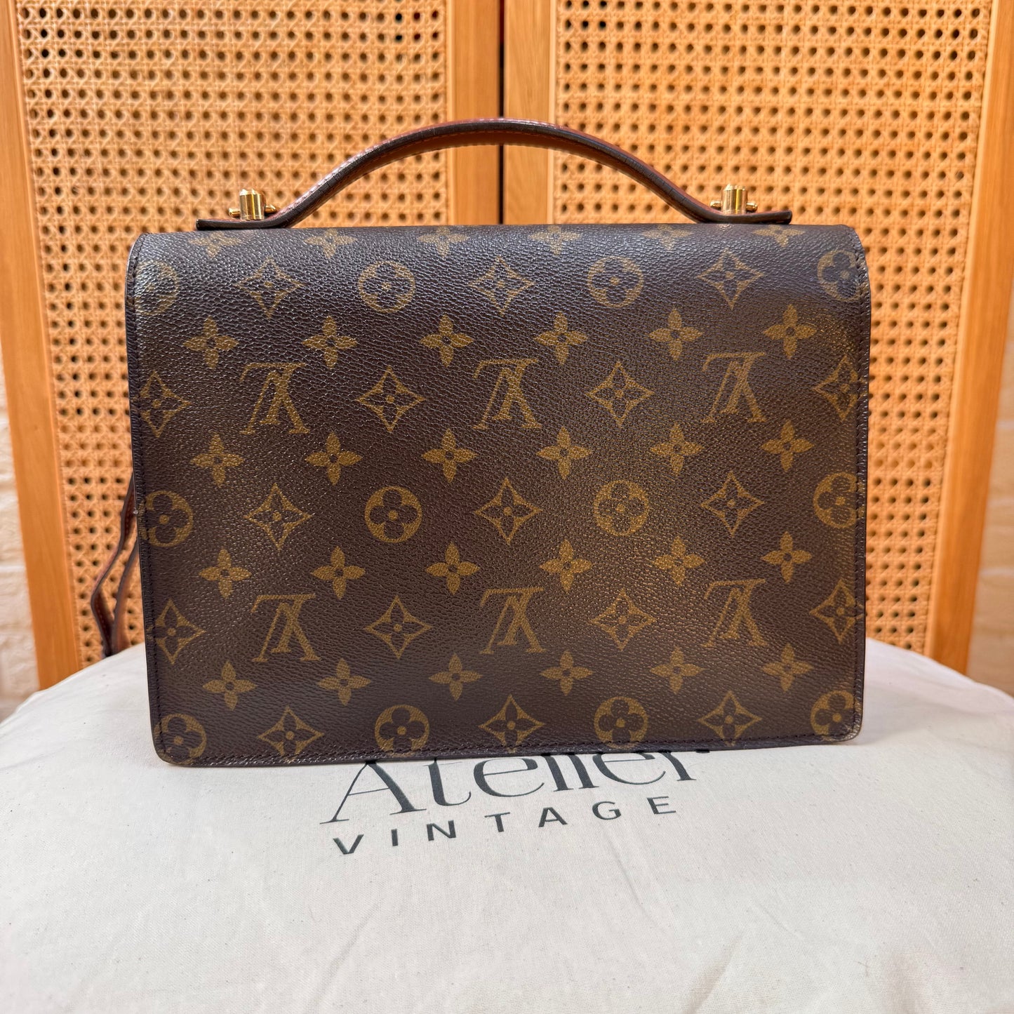 Louis Vuitton 1996 Monogram Monceau Two Way Top Handle