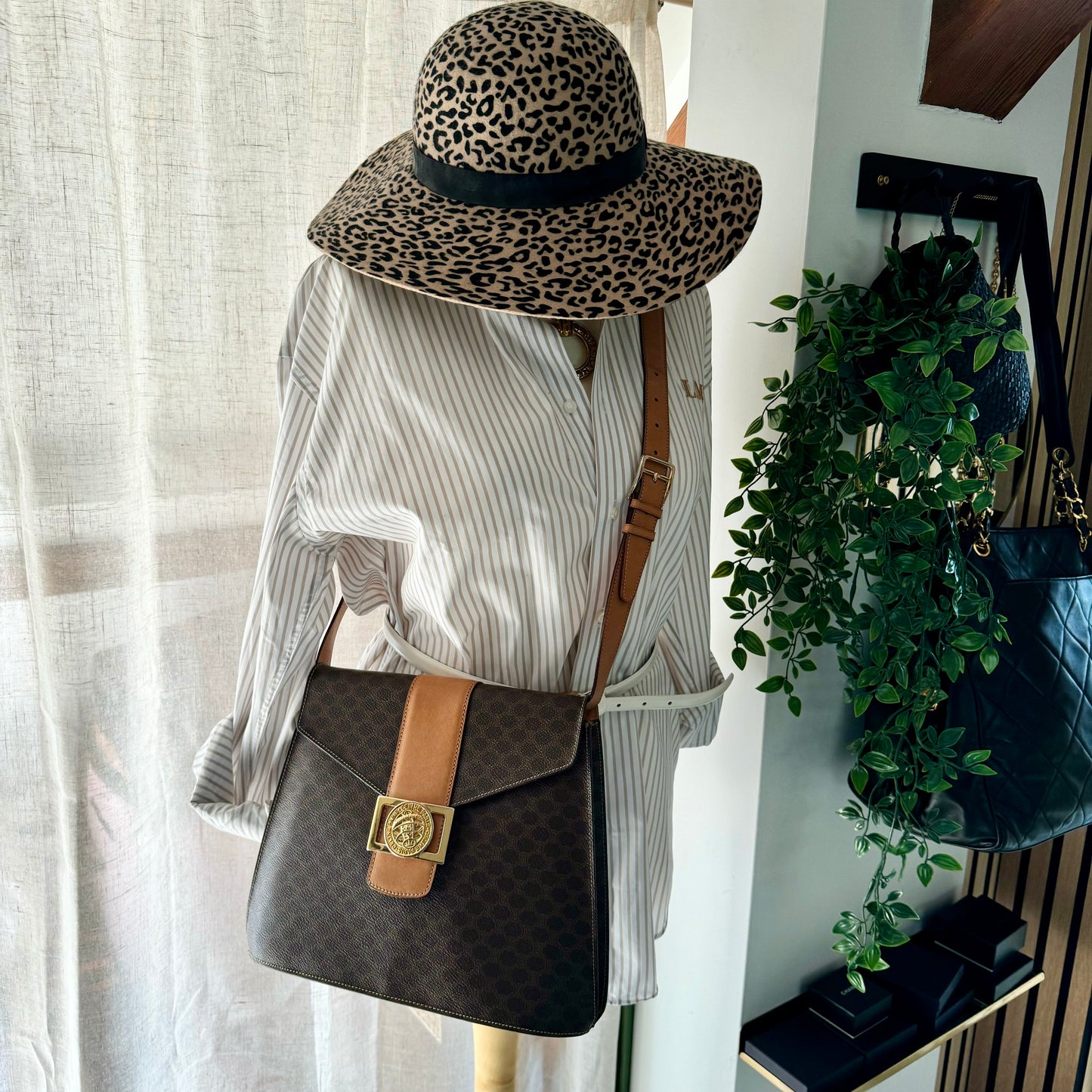 Celine 1990s Macadam Cross Body