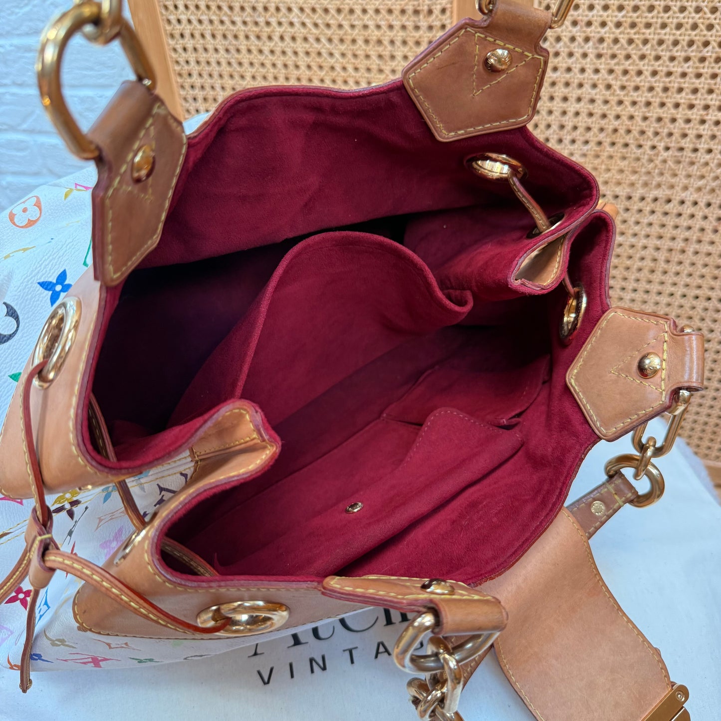 Louis Vuitton 2003 Murakami White Multi Color Ursula