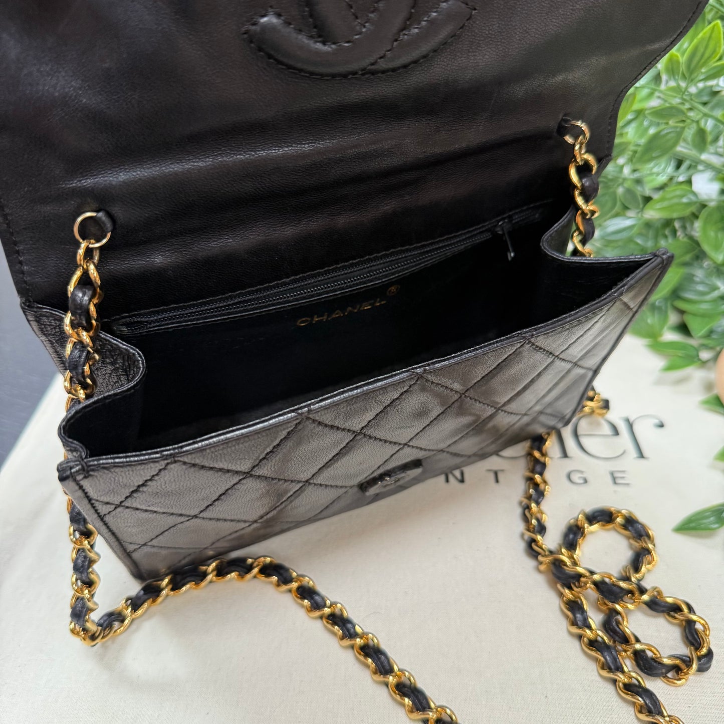 Chanel 1989 Tassel Half Moon Flap